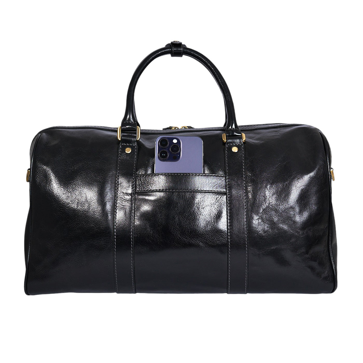 Borsone da viaggio in vera pelle di Vitello Tamponata mod. IGOR