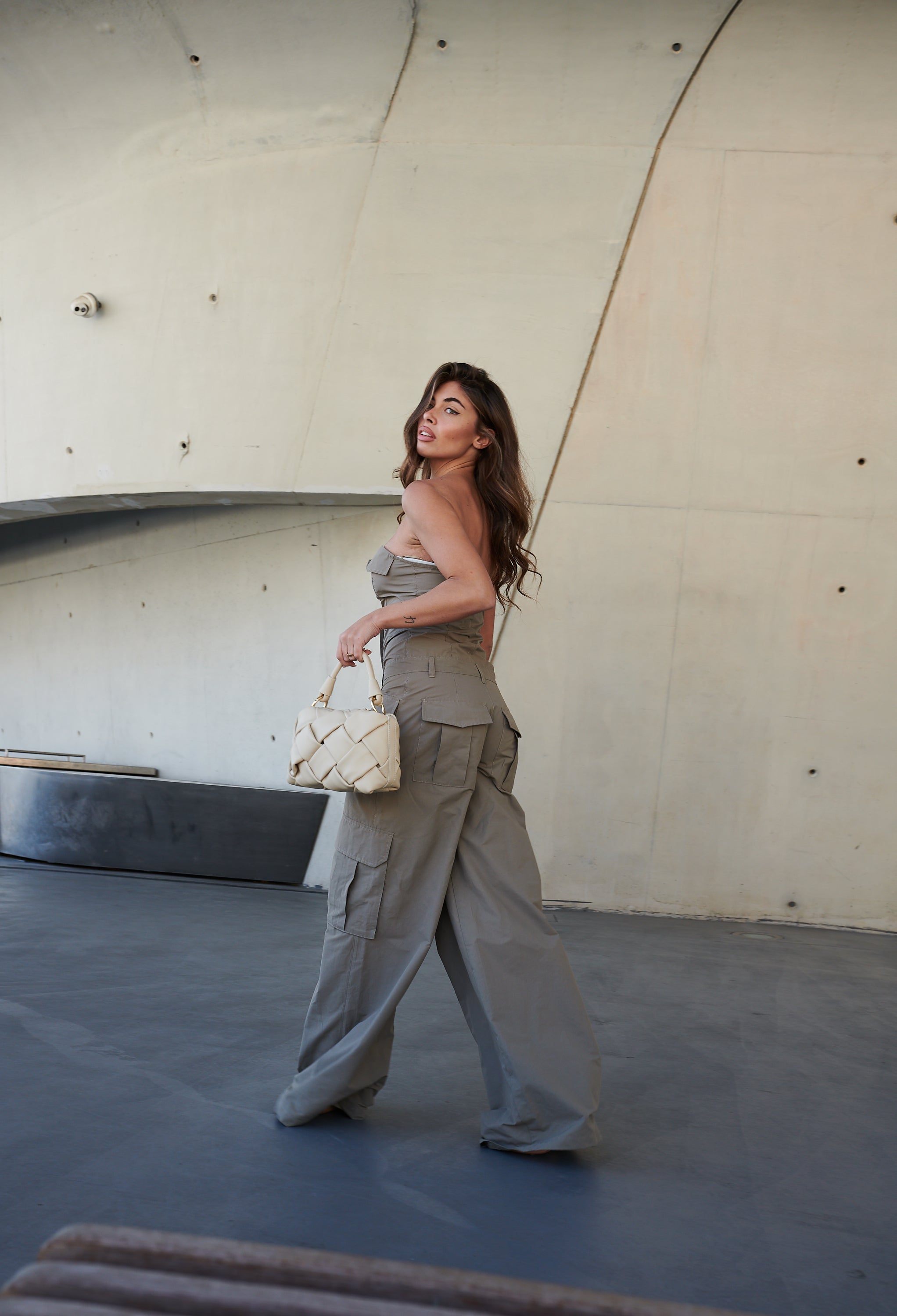 Borsa a spalla da donna in vera pelle con tracolla regolabile mod. GRACE