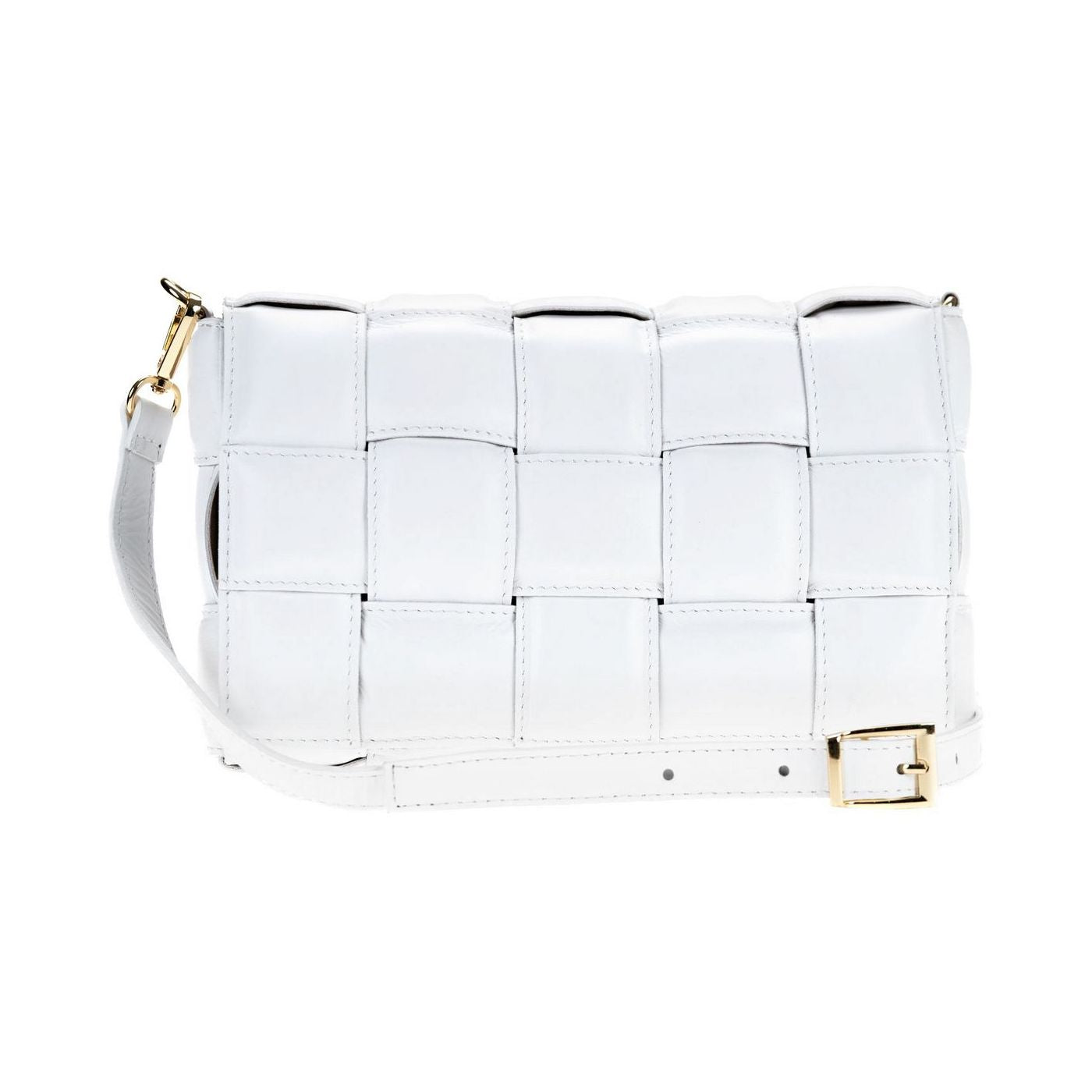 Borsa a spalla da donna in vera pelle con tracolla regolabile mod. FLORA