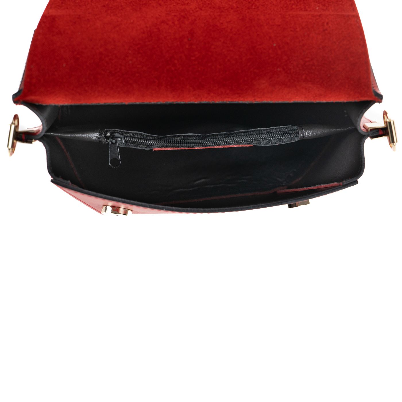 Borsa a spalla da donna in vera pelle con tracolla regolabile mod. CHARLOTTE