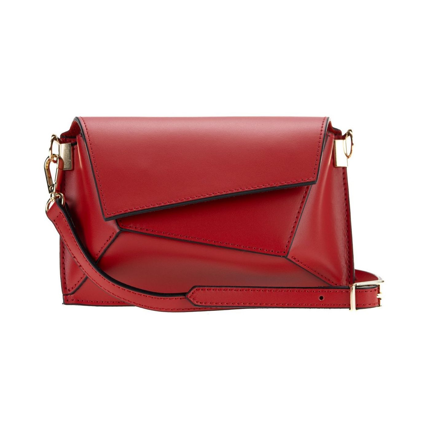 Borsa a spalla da donna in vera pelle con tracolla regolabile mod. CHARLOTTE