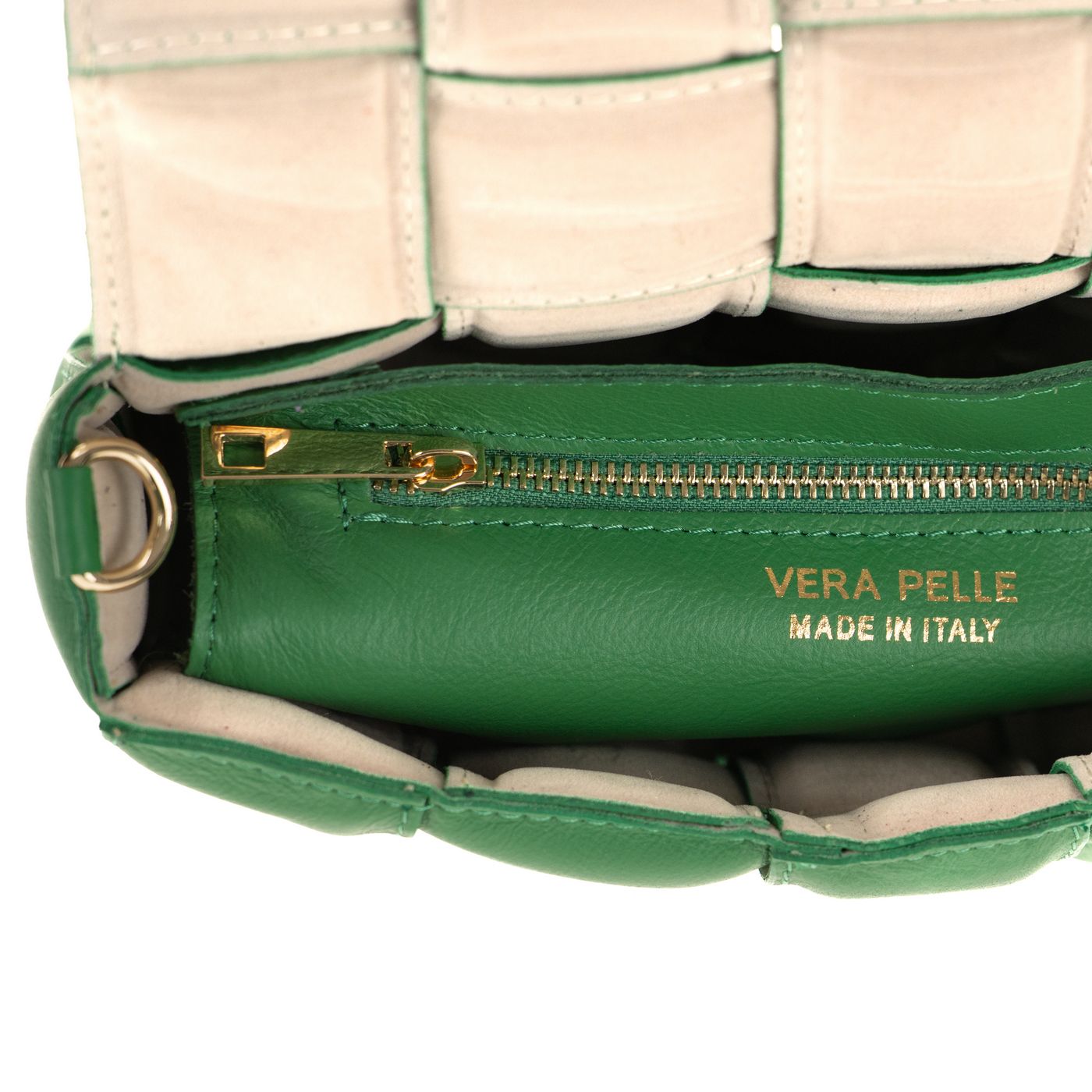 Borsa a spalla da donna in vera pelle con tracolla regolabile mod. FLORA