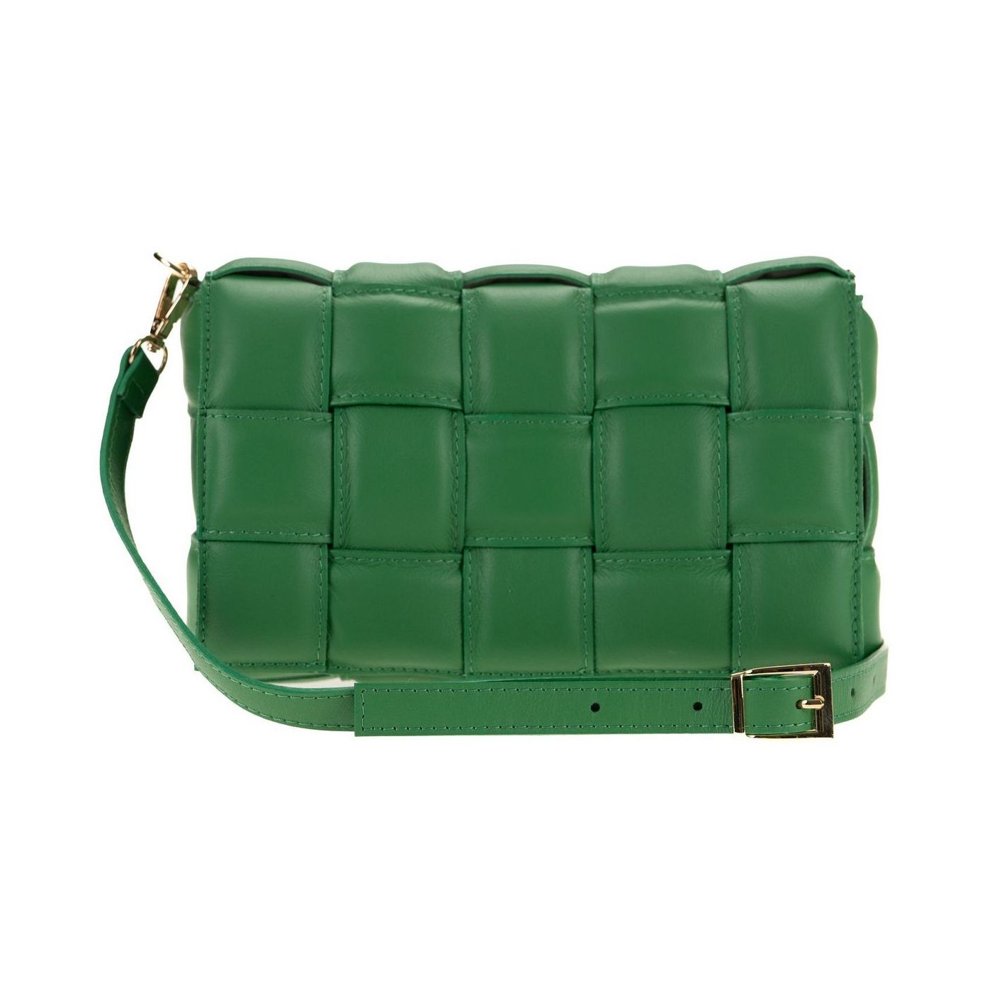 Borsa a spalla da donna in vera pelle con tracolla regolabile mod. FLORA