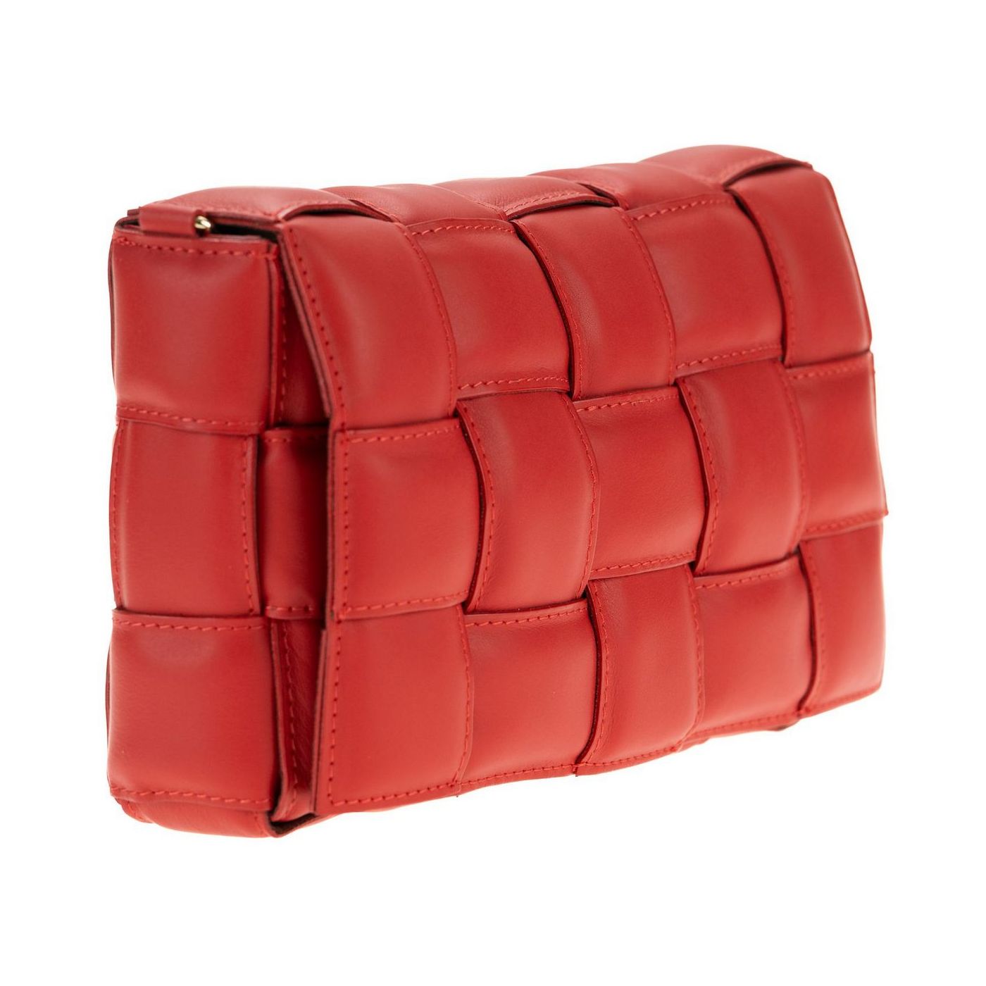 Borsa a spalla da donna in vera pelle con tracolla regolabile mod. FLORA