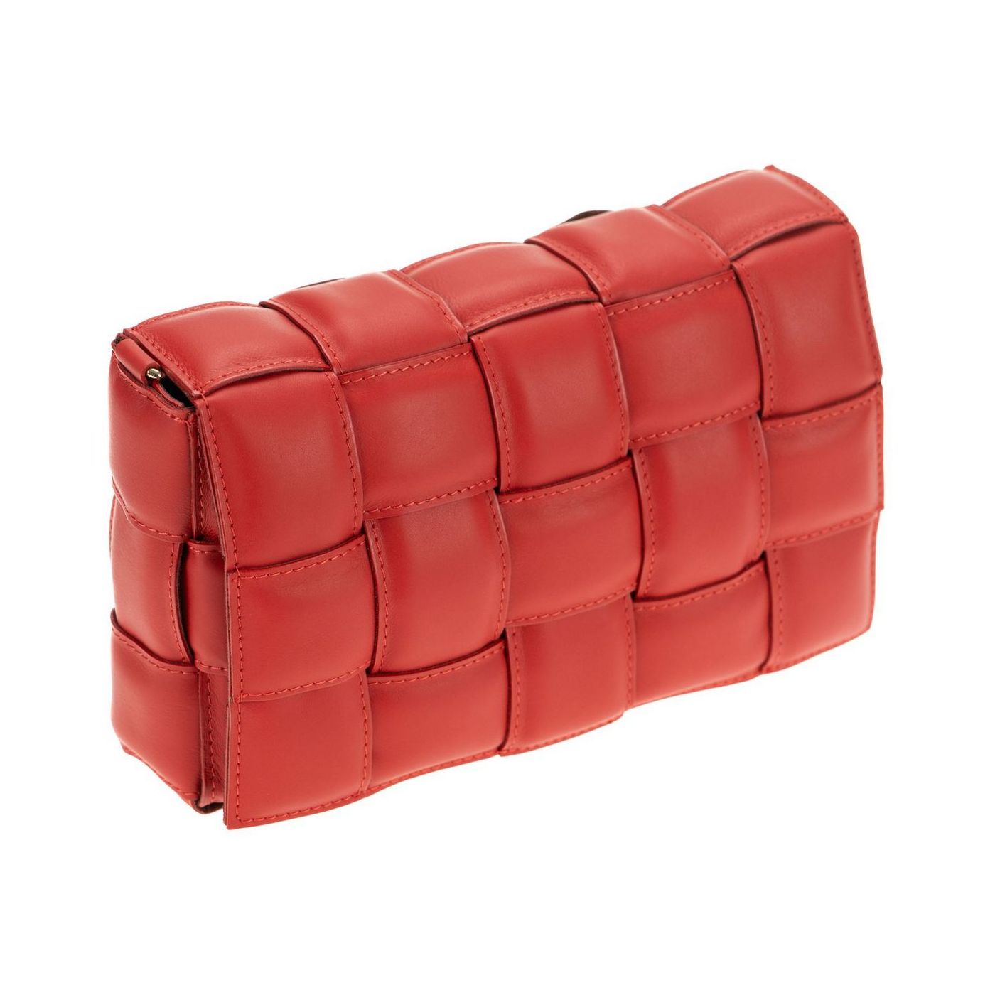 Borsa a spalla da donna in vera pelle con tracolla regolabile mod. FLORA