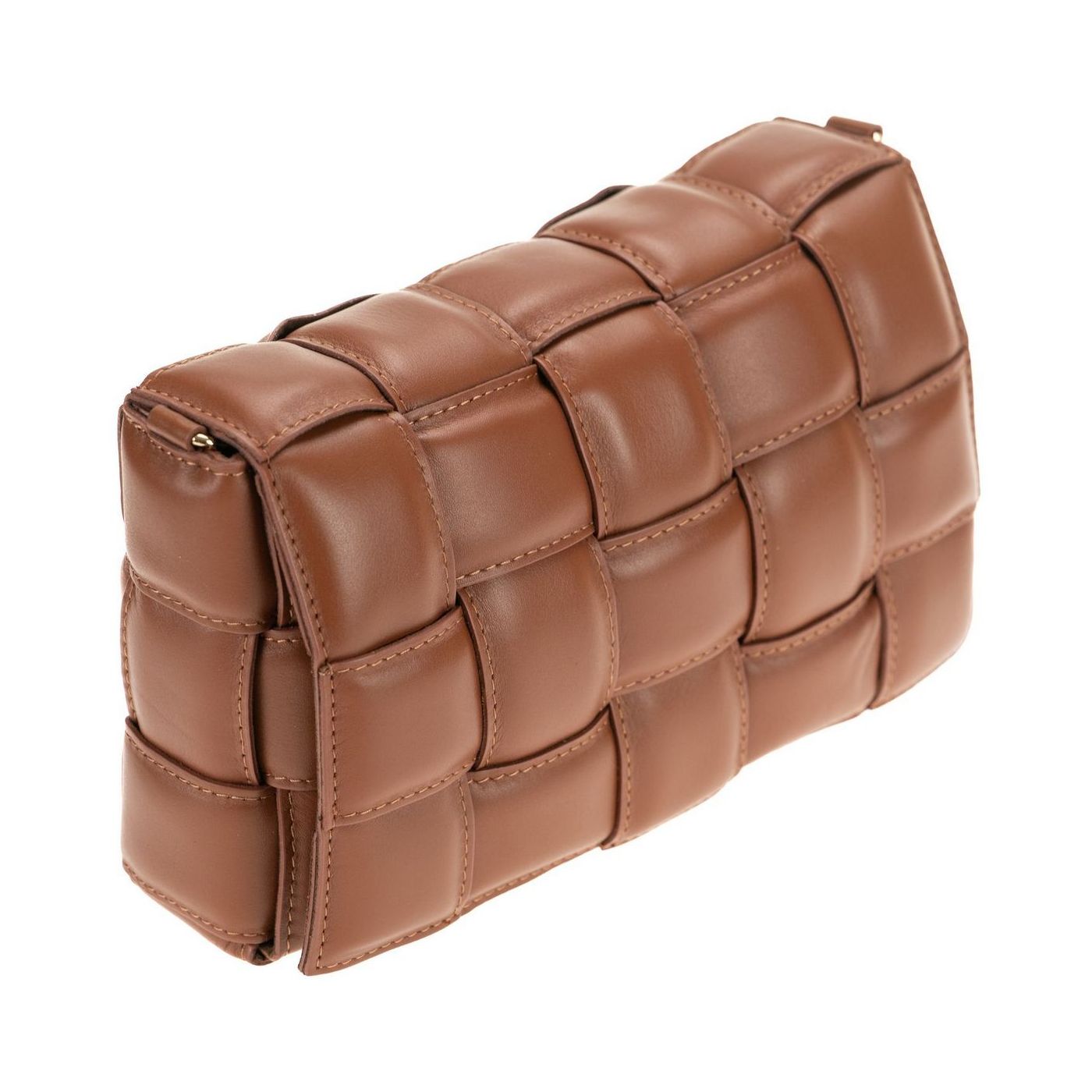 Borsa a spalla da donna in vera pelle con tracolla regolabile mod. FLORA