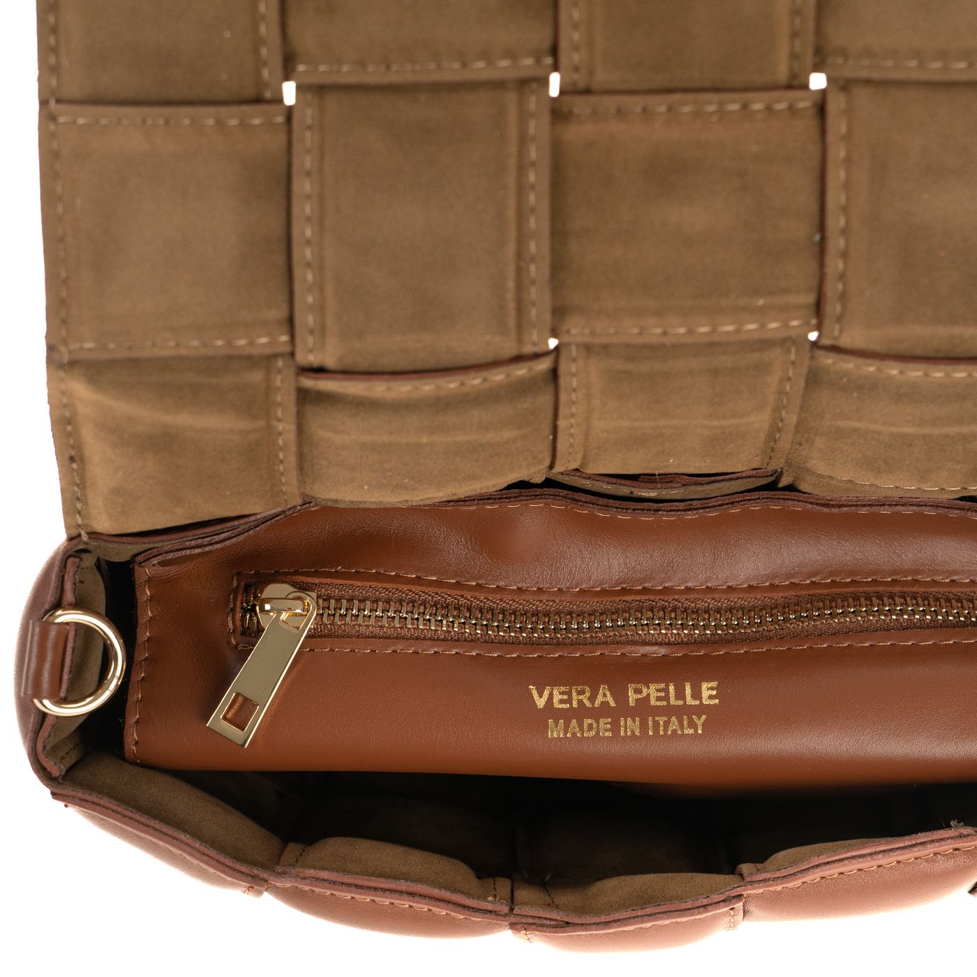 Borsa a spalla da donna in vera pelle con tracolla regolabile mod. FLORA