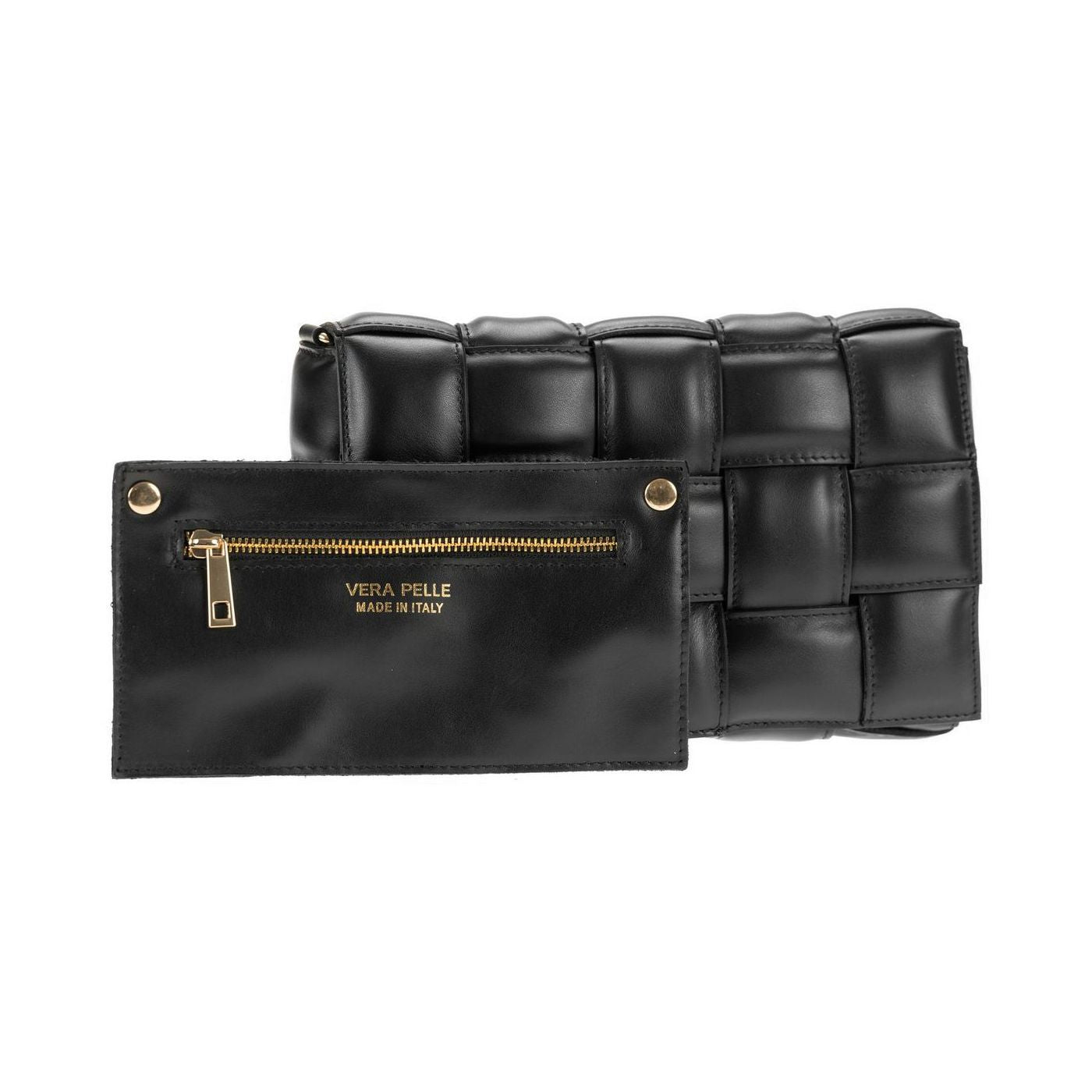 Borsa a spalla da donna in vera pelle con tracolla regolabile mod. FLORA