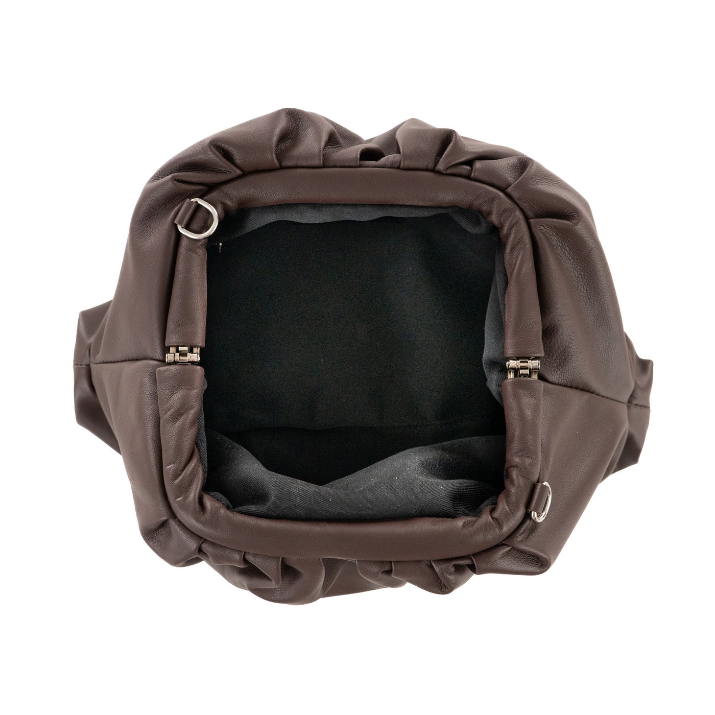 Borsa a mano da donna in vera pelle con tracolla regolabile mod. NUVOLA