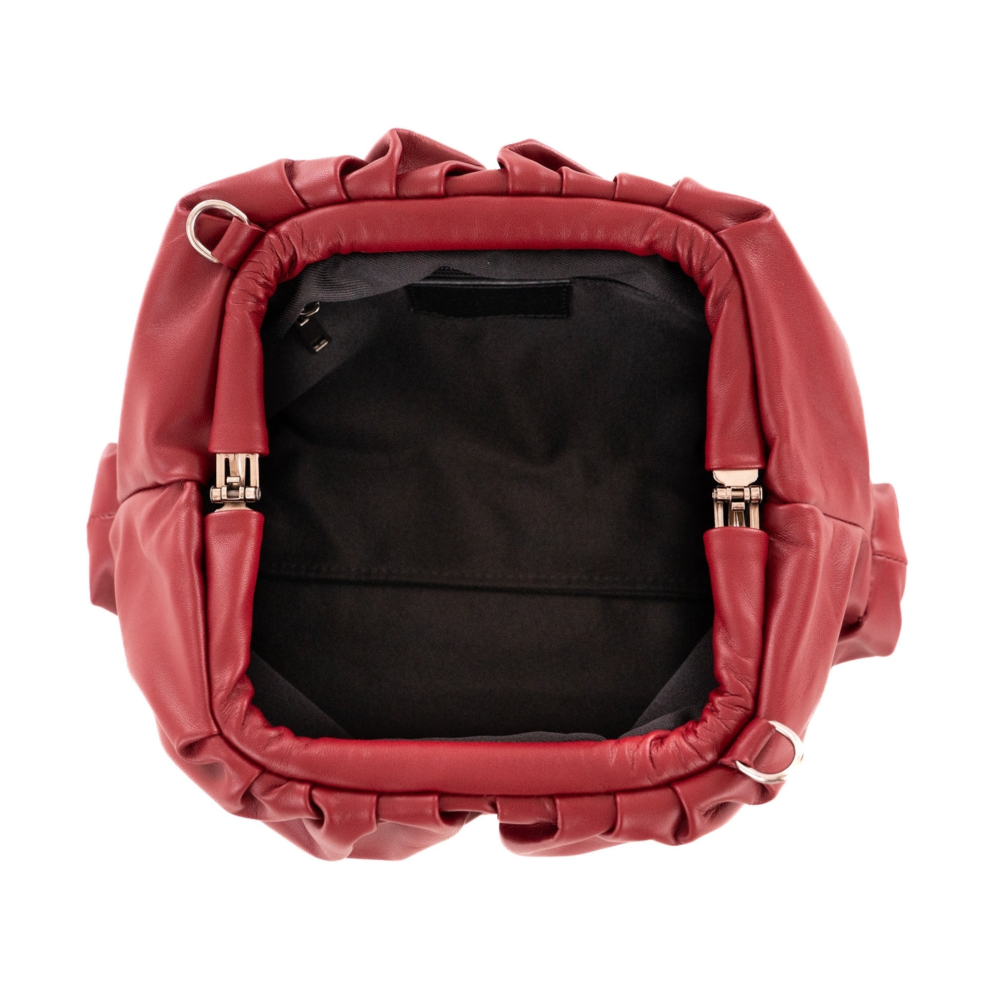 Borsa a mano da donna in vera pelle con tracolla regolabile mod. NUVOLA