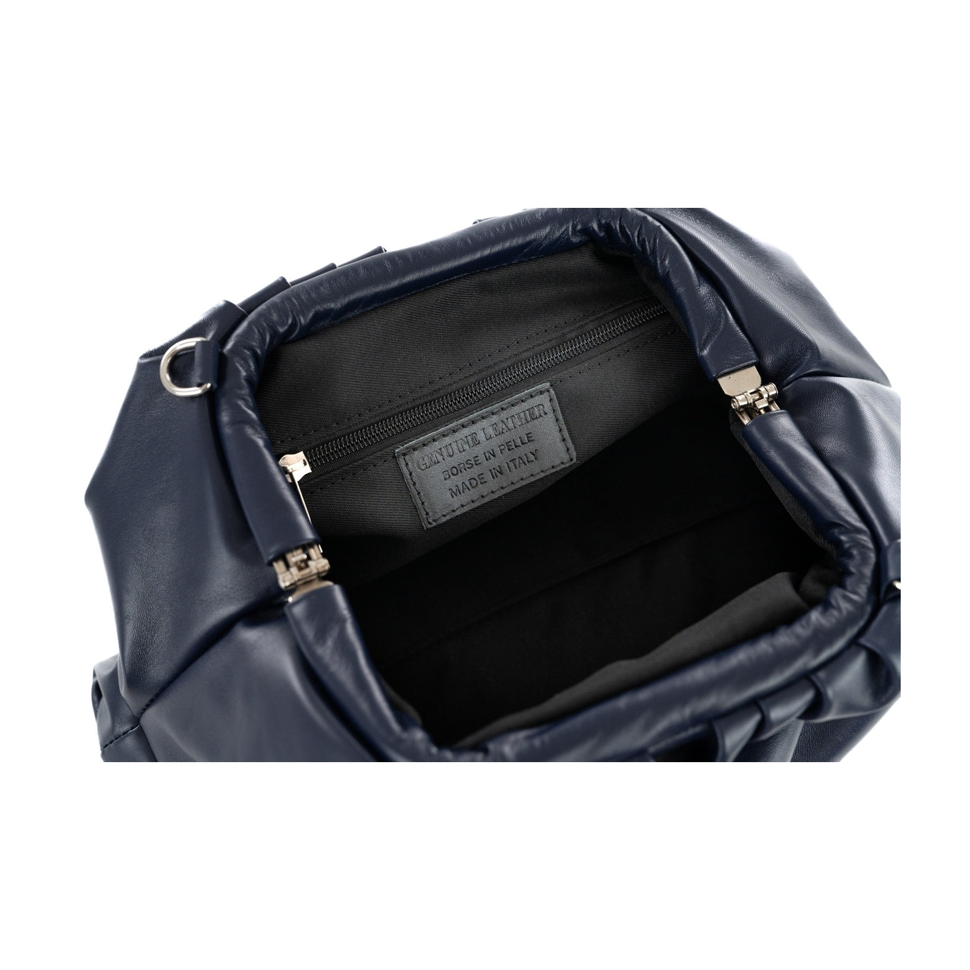 Borsa a mano da donna in vera pelle con tracolla regolabile mod. NUVOLA