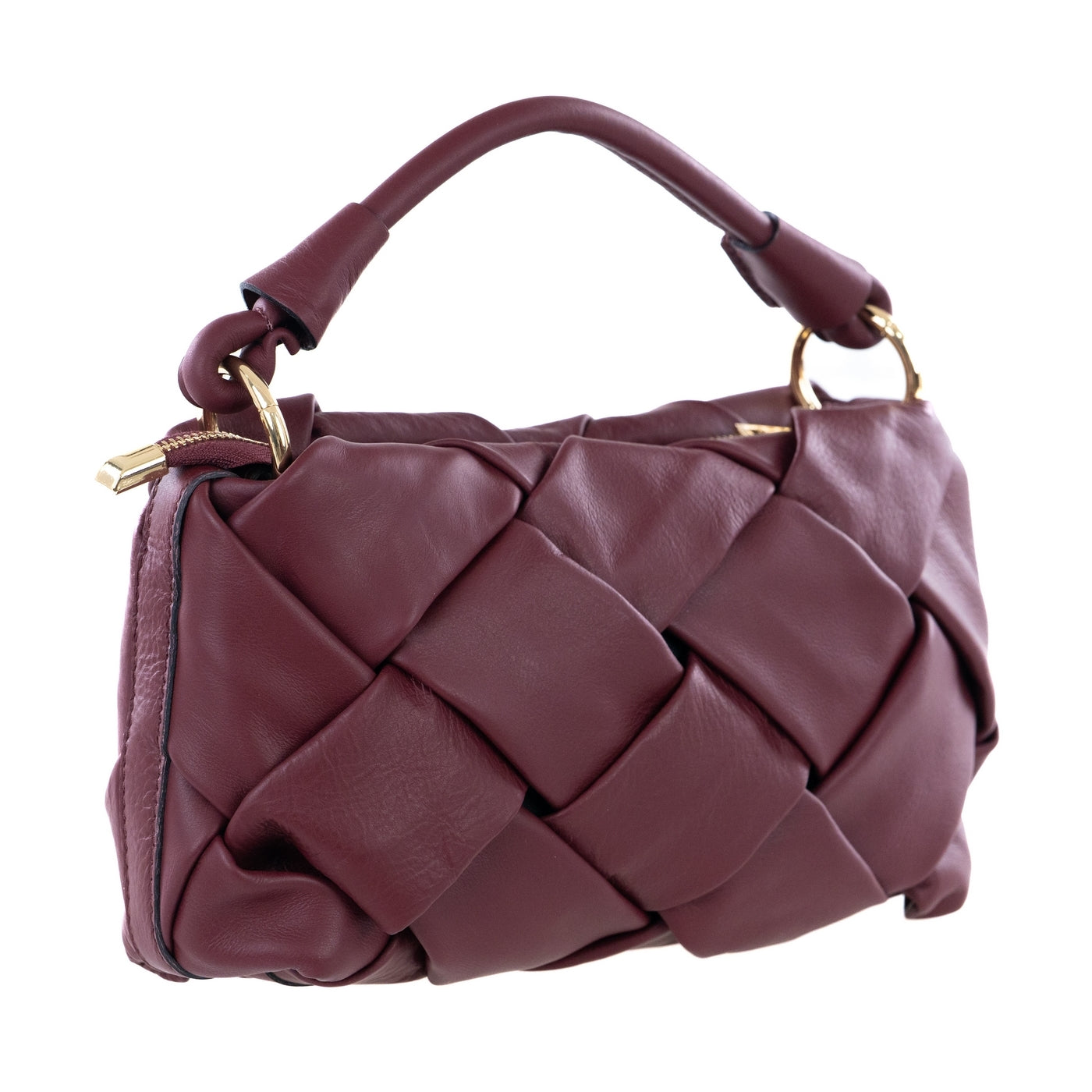 Borsa a spalla da donna in vera pelle con tracolla regolabile mod. GRACE