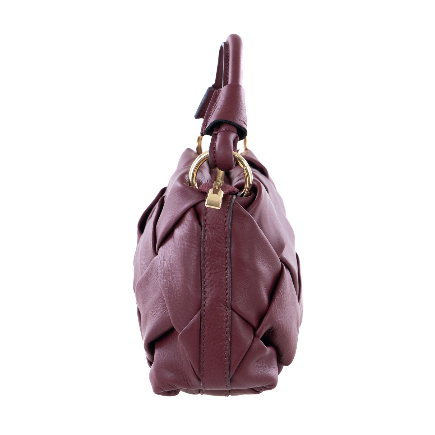 Borsa a spalla da donna in vera pelle con tracolla regolabile mod. GRACE