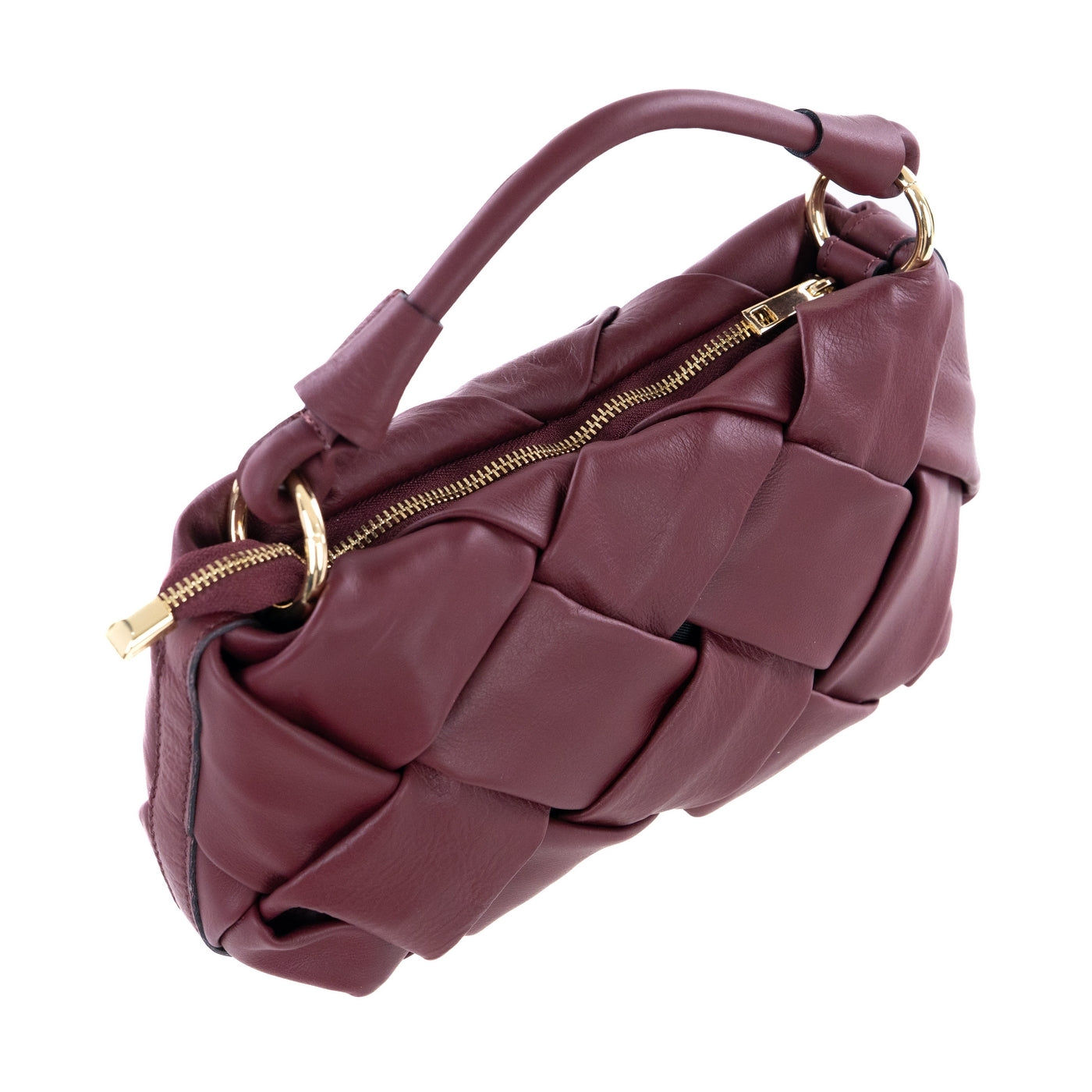 Borsa a spalla da donna in vera pelle con tracolla regolabile mod. GRACE