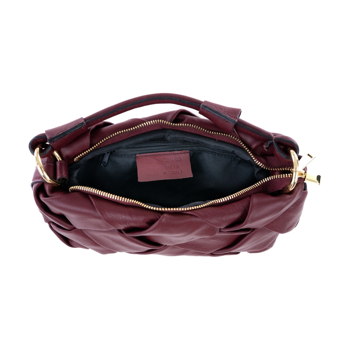 Borsa a spalla da donna in vera pelle con tracolla regolabile mod. GRACE