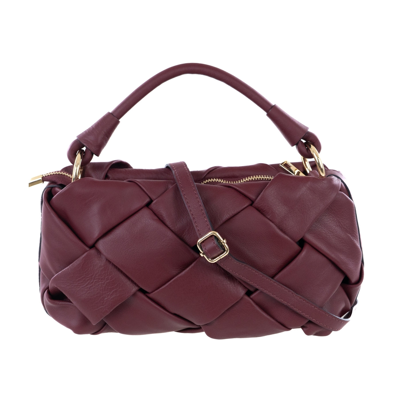 Borsa a spalla da donna in vera pelle con tracolla regolabile mod. GRACE