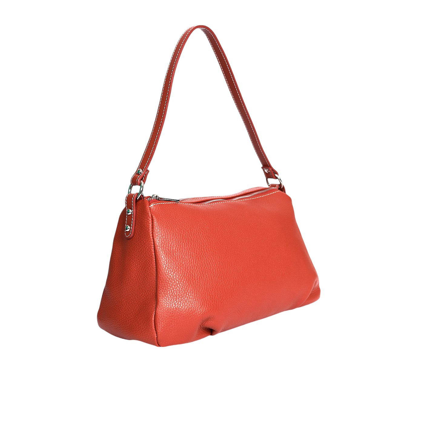 Borsa a spalla da donna in vera pelle con tracolla regolabile mod. Nina