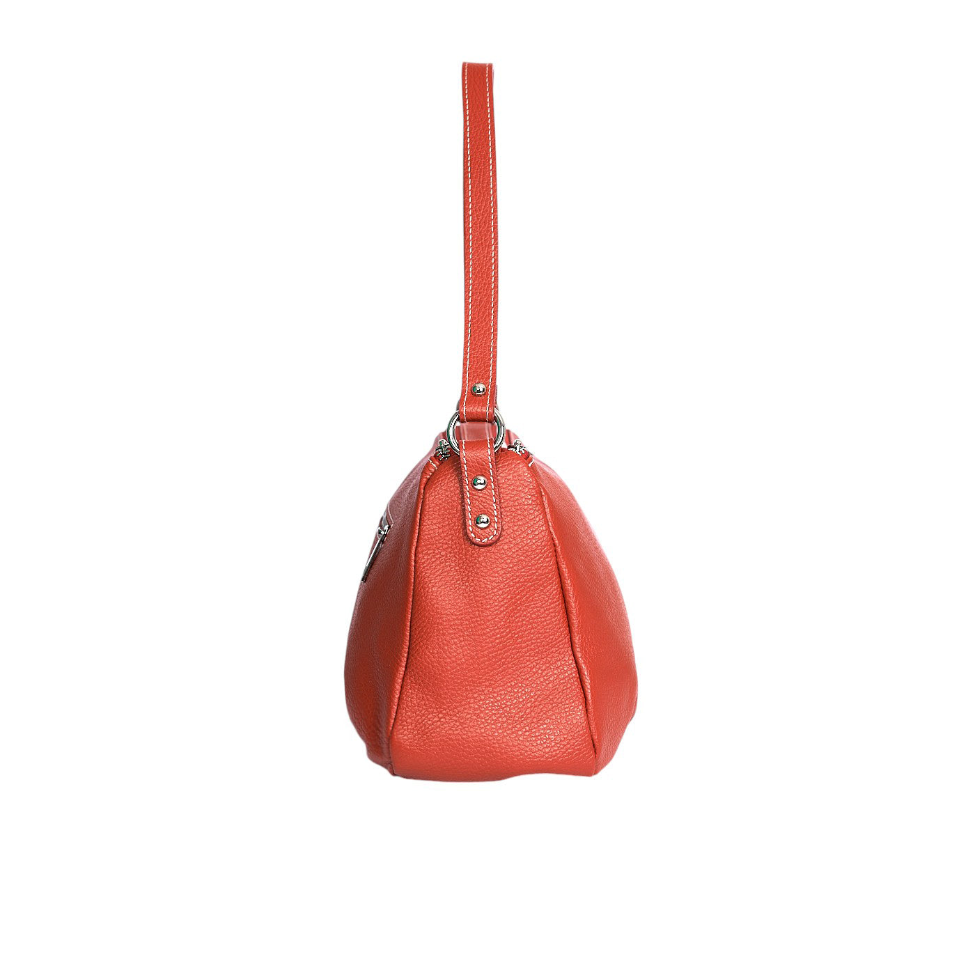 Borsa a spalla da donna in vera pelle con tracolla regolabile mod. Nina