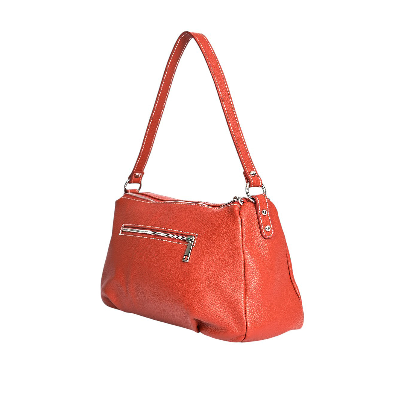 Borsa a spalla da donna in vera pelle con tracolla regolabile mod. Nina