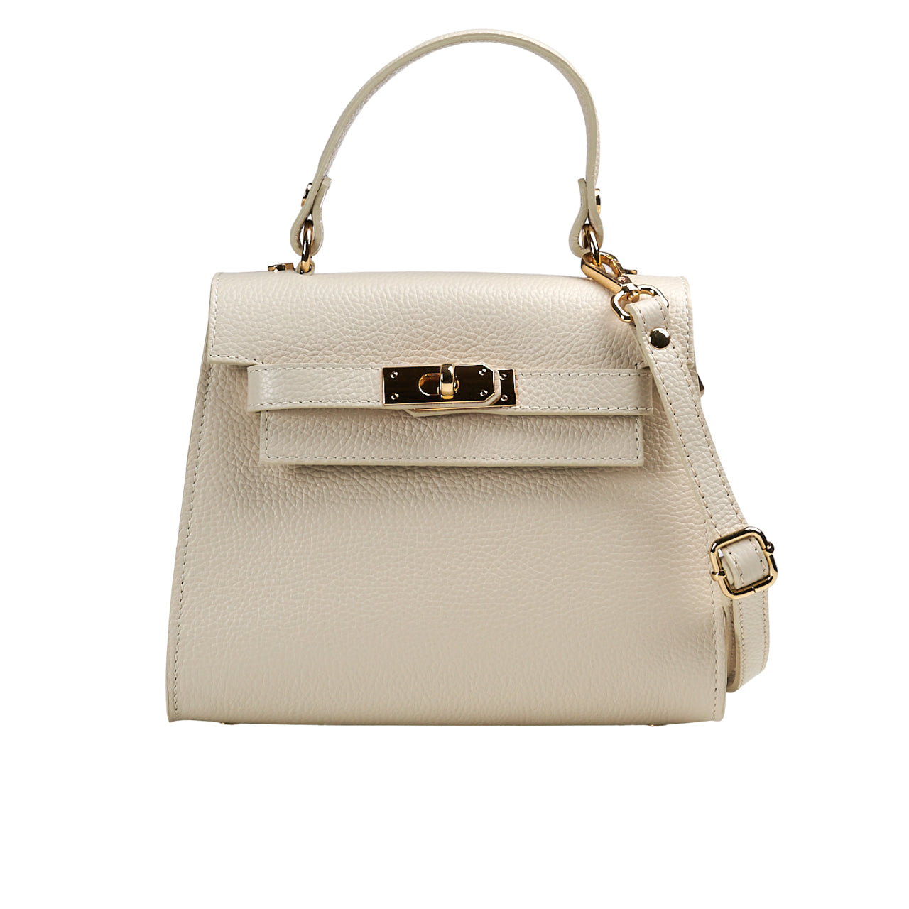 Borsa a spalla donna in vera pelle con tracolla regolabile mod. LILY