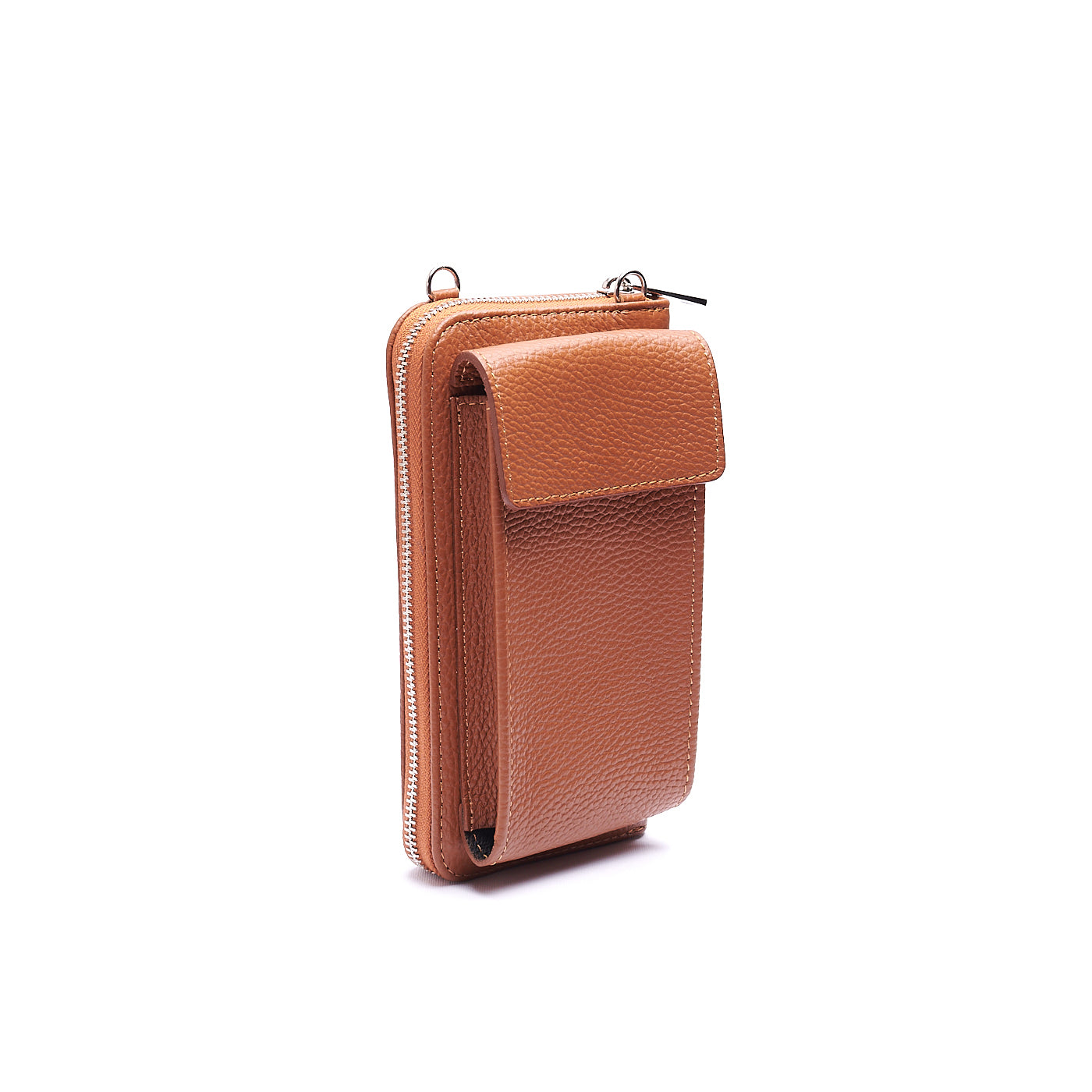 Tracolla portafoglio portatelefono in Vera Pelle con tracolla regolabile Mod. BLAIR