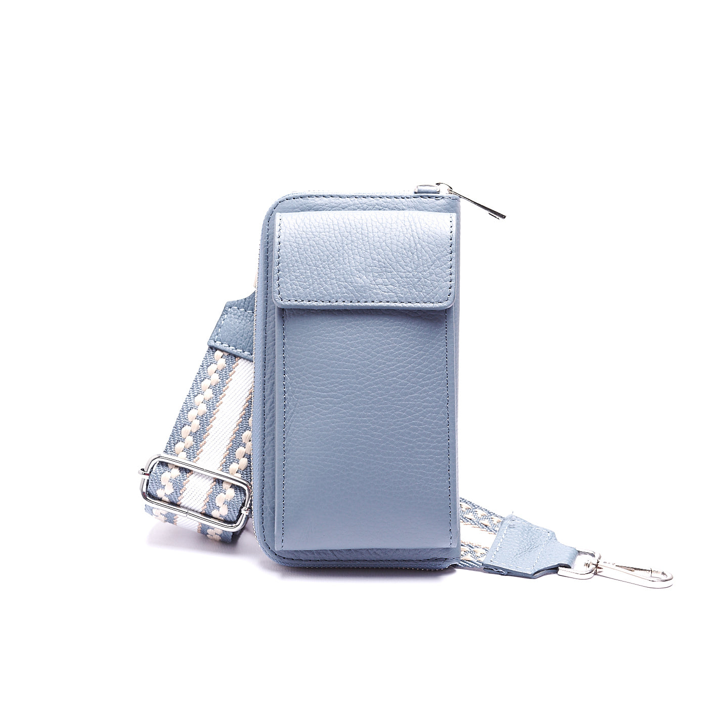 TRACOLLA PORTAFOGLIO PORTATELEFONO IN VERA PELLE CON TRACOLLA REGOLABILE MOD. BLAIR