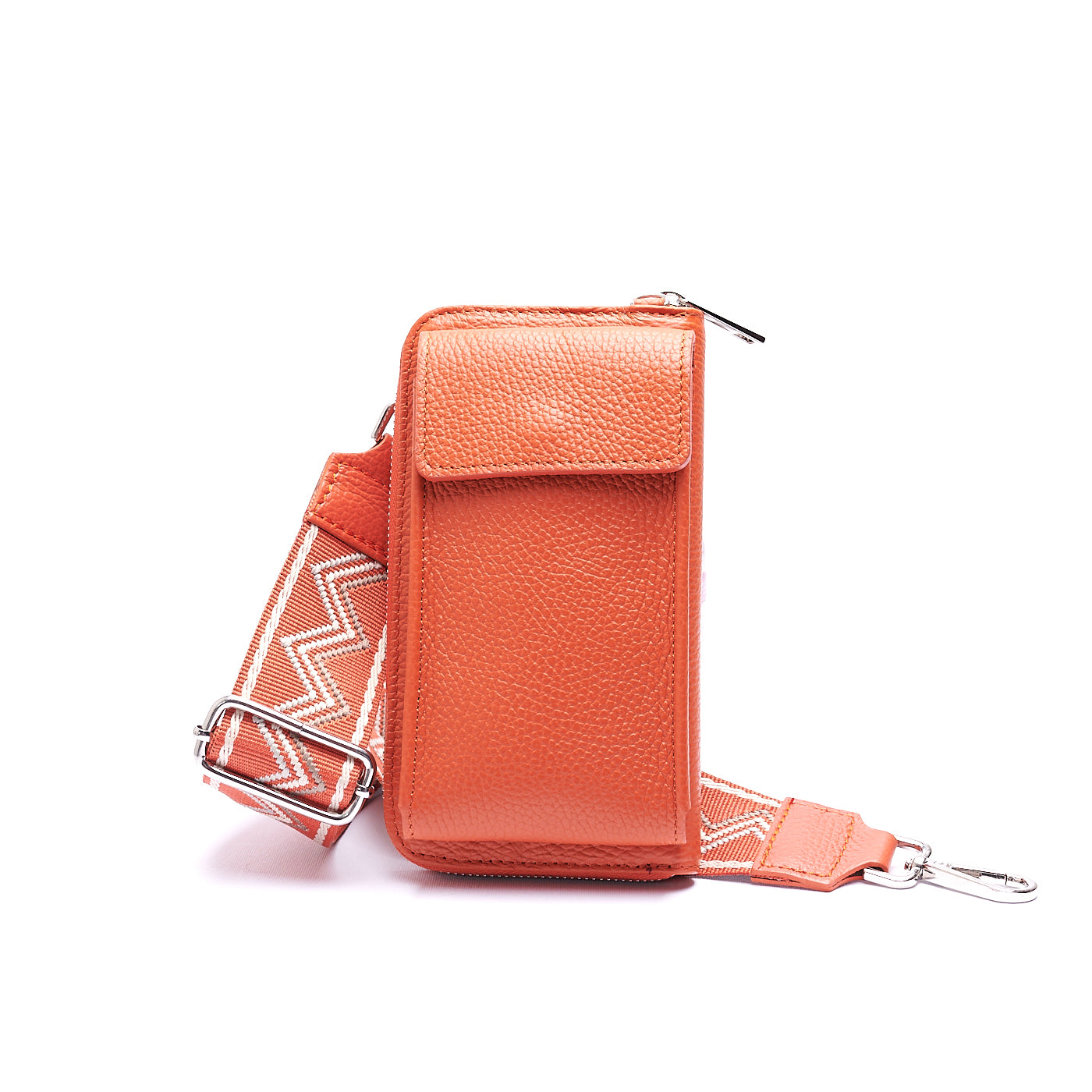 TRACOLLA PORTAFOGLIO PORTATELEFONO IN VERA PELLE CON TRACOLLA REGOLABILE MOD. BLAIR