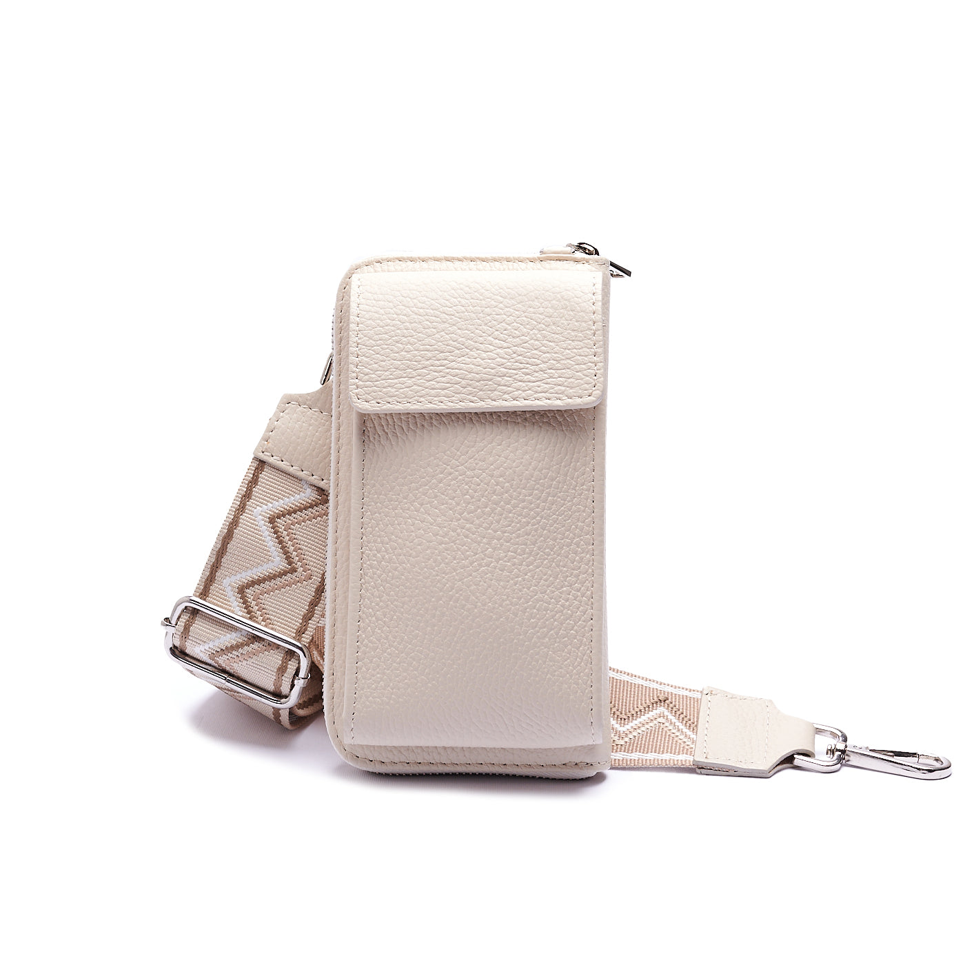 TRACOLLA PORTAFOGLIO PORTATELEFONO IN VERA PELLE CON TRACOLLA REGOLABILE MOD. BLAIR