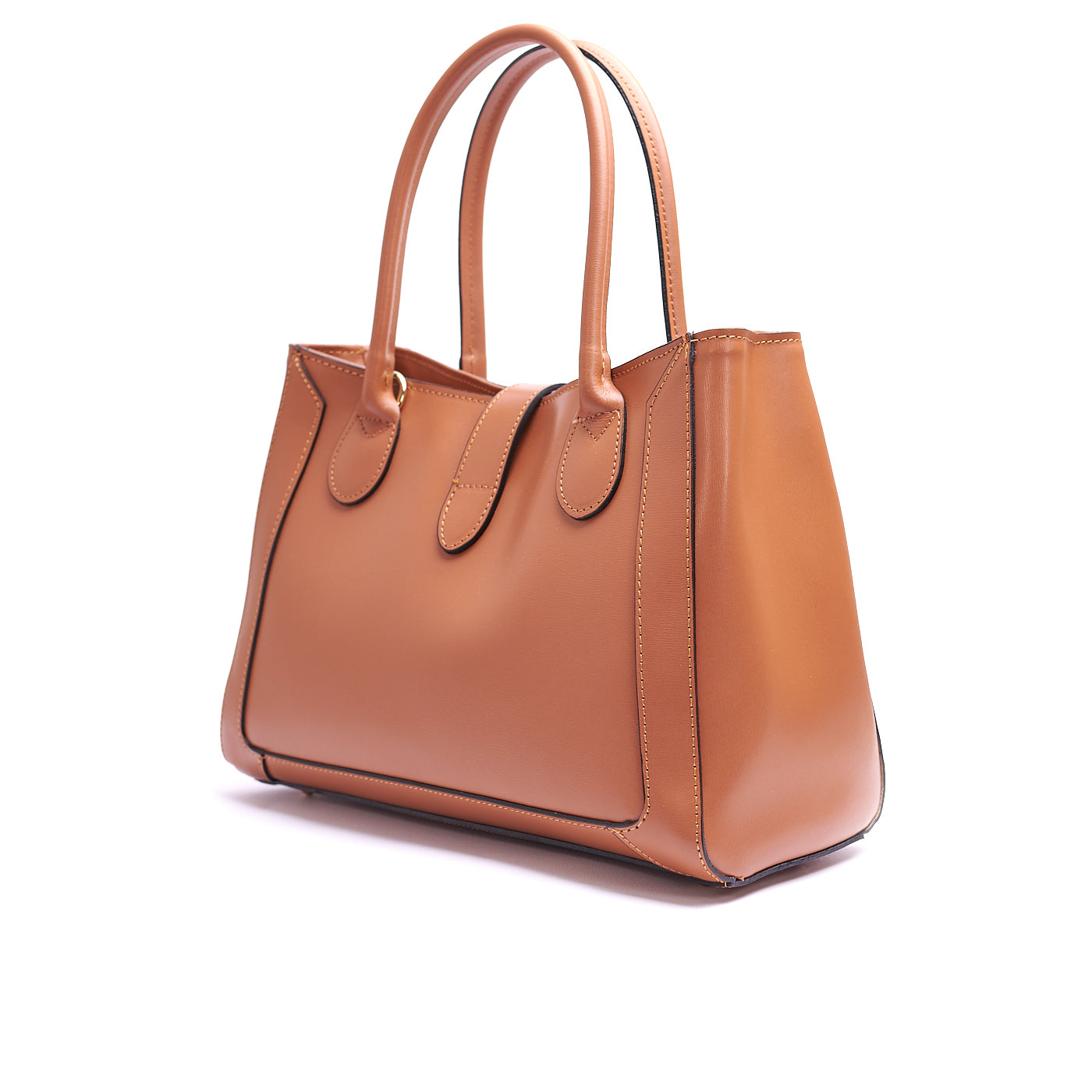Borsa shopping donna con doppio manico in vera pelle e con tracolla regolabile mod. GINEVRA