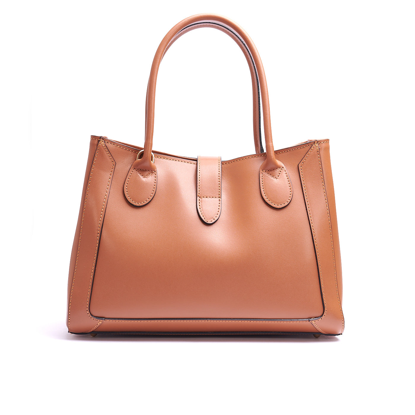 Borsa shopping donna con doppio manico in vera pelle e con tracolla regolabile mod. GINEVRA