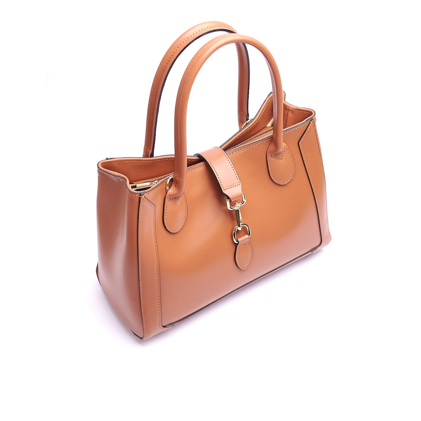 Borsa shopping donna con doppio manico in vera pelle e con tracolla regolabile mod. GINEVRA