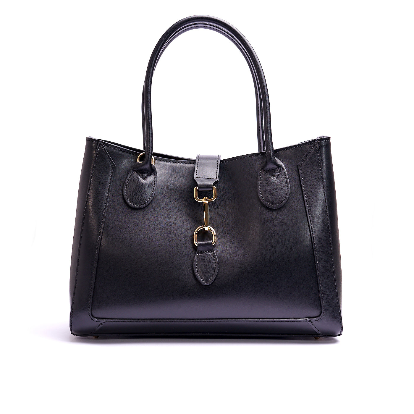 Borsa shopping donna con doppio manico in vera pelle e con tracolla regolabile mod. GINEVRA