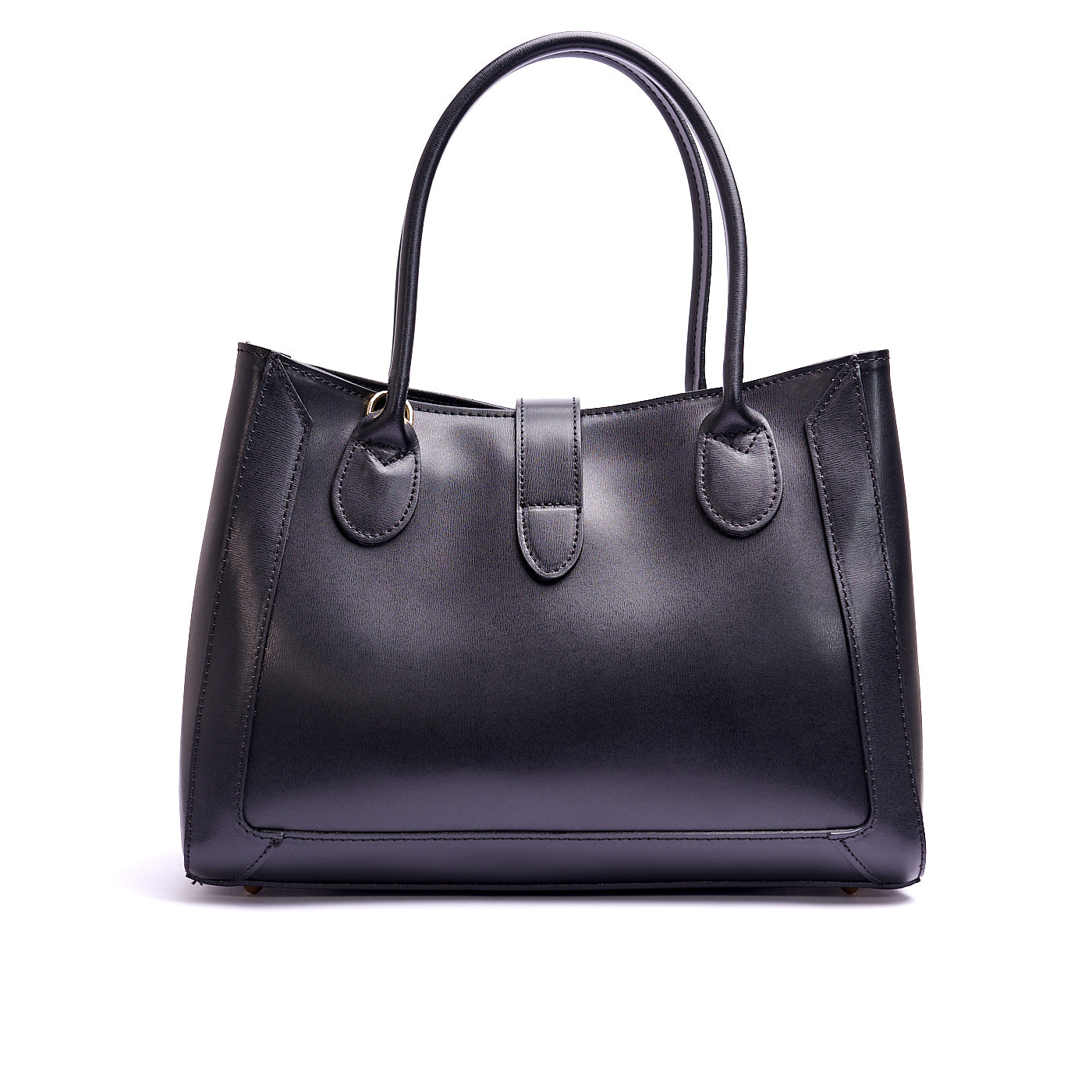 Borsa shopping donna con doppio manico in vera pelle e con tracolla regolabile mod. GINEVRA