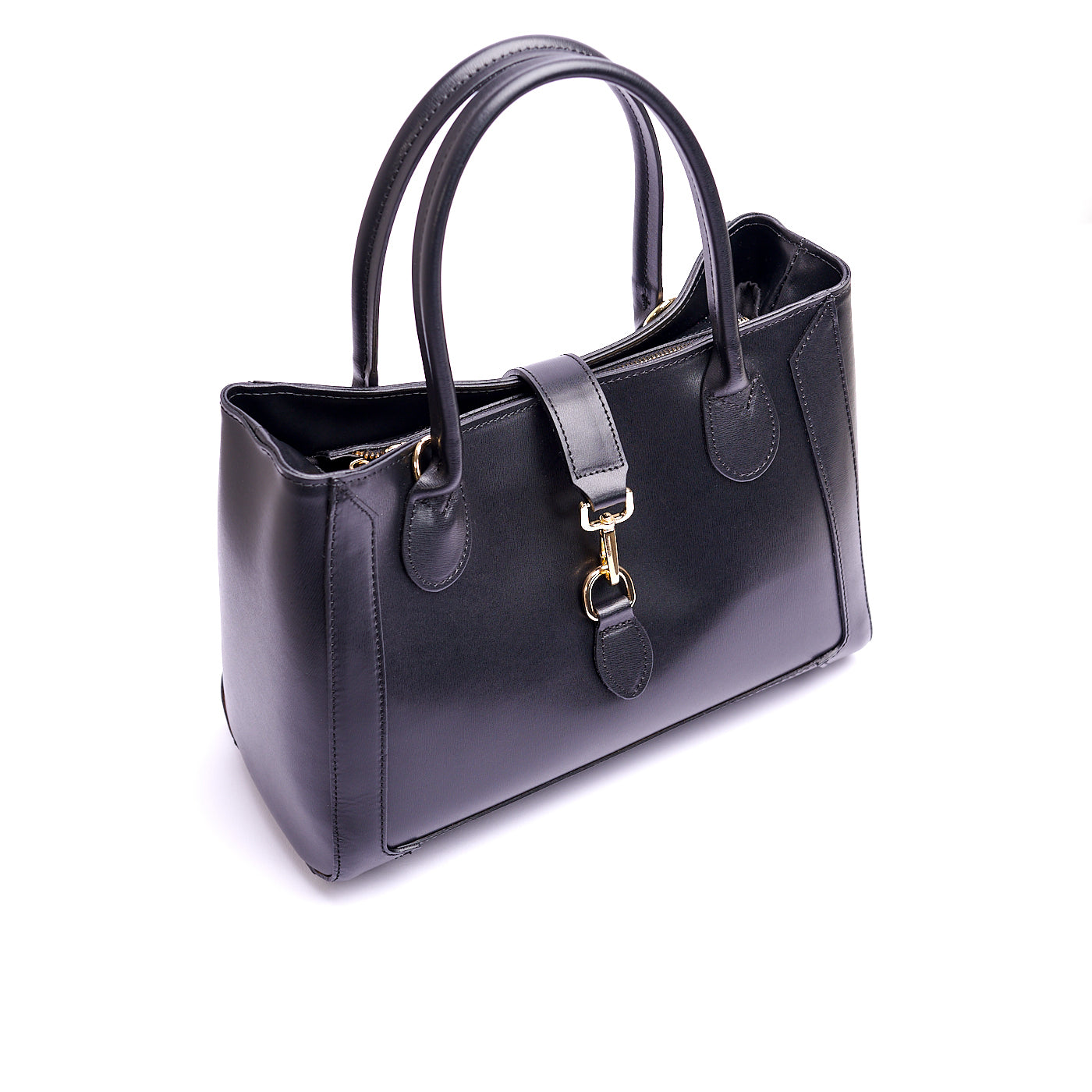 Borsa shopping donna con doppio manico in vera pelle e con tracolla regolabile mod. GINEVRA