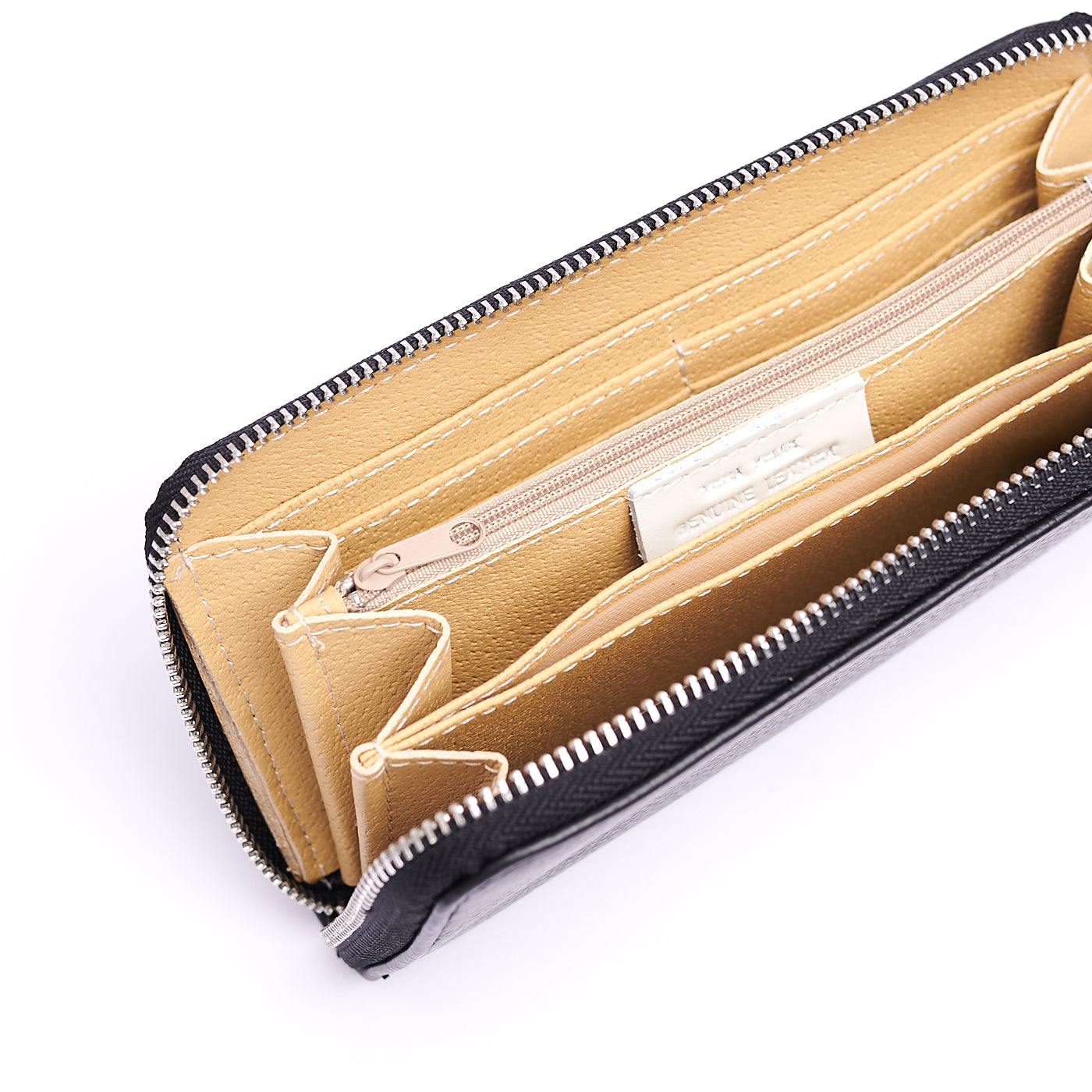 Portafoglio grande Unisex in Vera Pelle Chiusura con zip