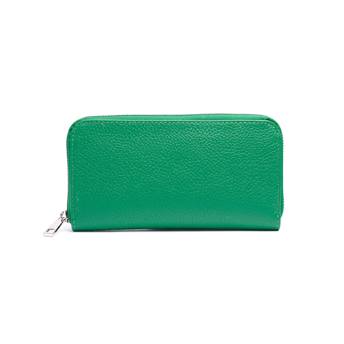 Portafoglio grande Unisex in Vera Pelle Chiusura con zip