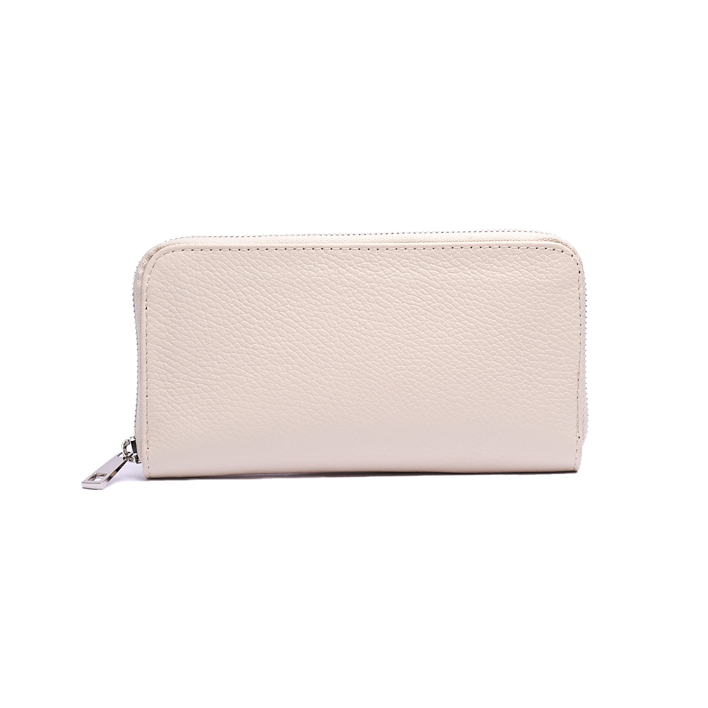 Portafoglio grande Unisex in Vera Pelle Chiusura con zip