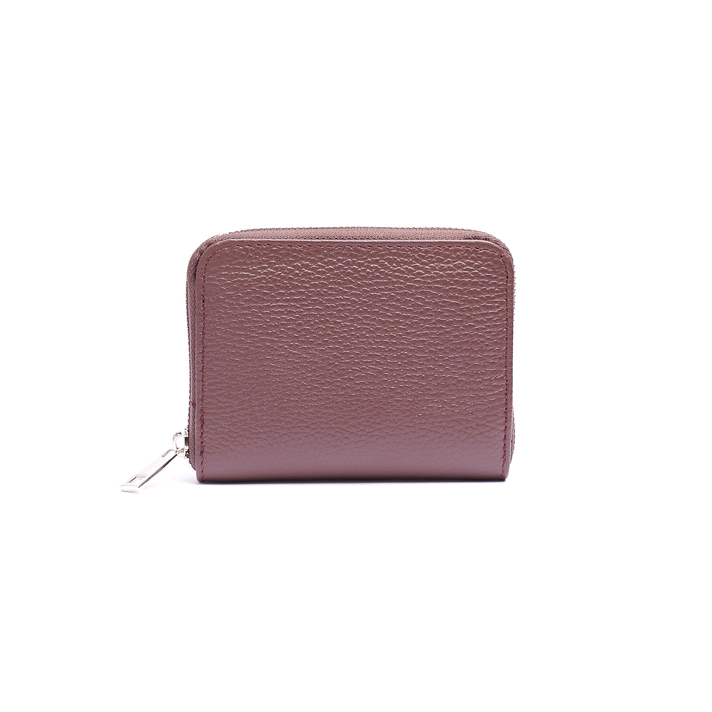 Portafoglio piccolo Unisex in Vera Pelle Chiusura con zip