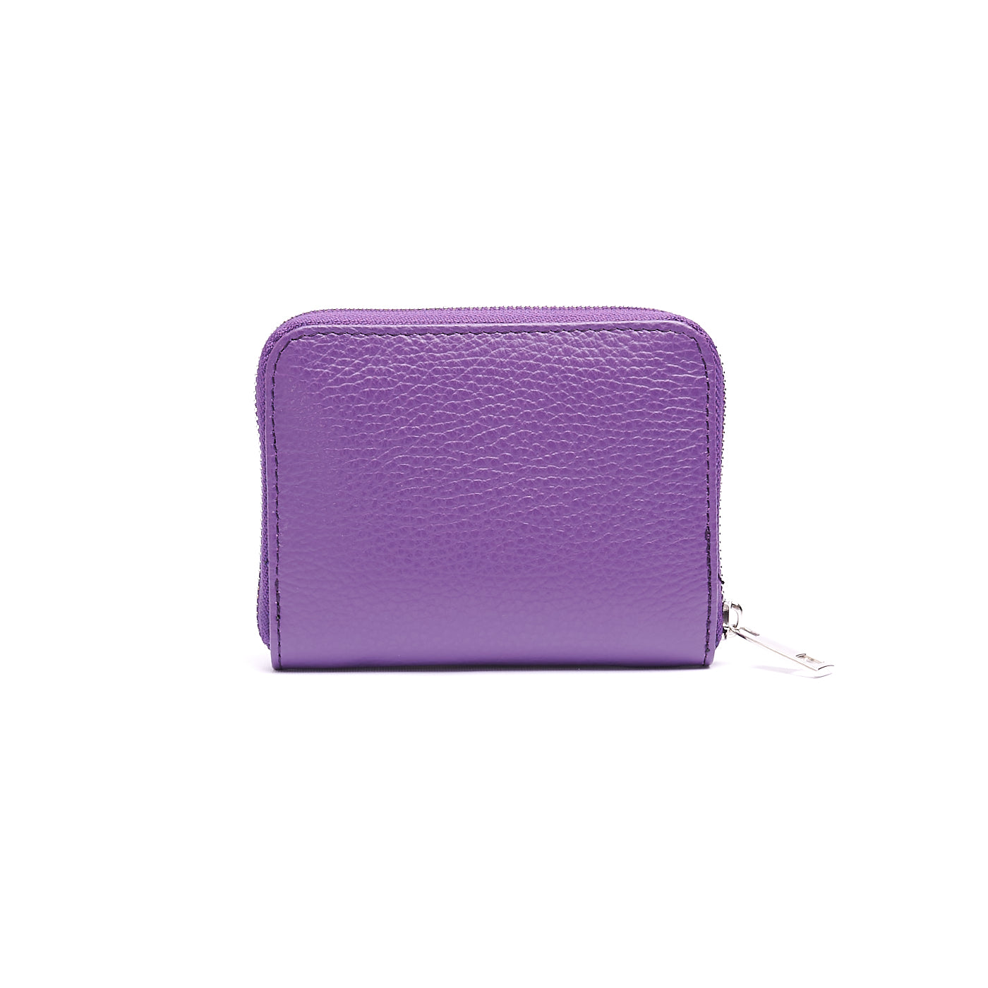 Portafoglio piccolo Unisex in Vera Pelle Chiusura con zip