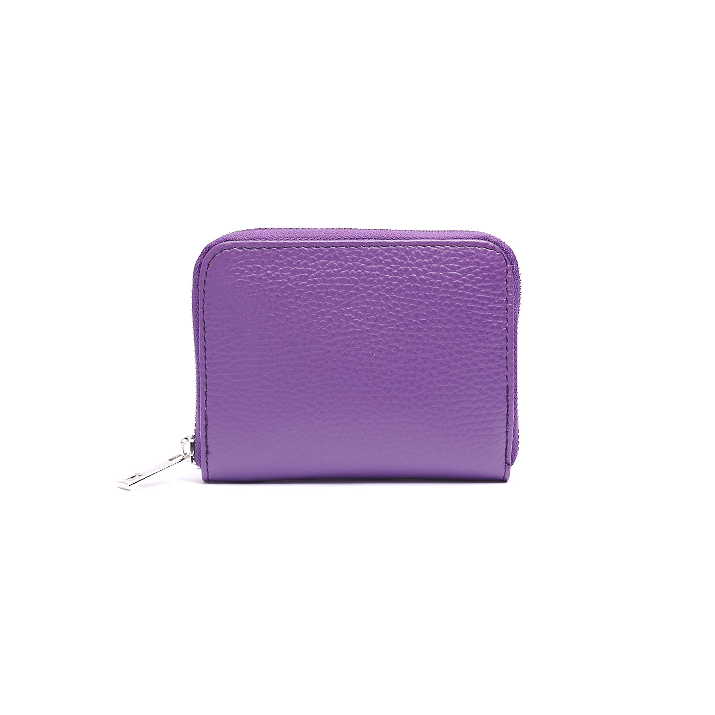 Portafoglio piccolo Unisex in Vera Pelle Chiusura con zip