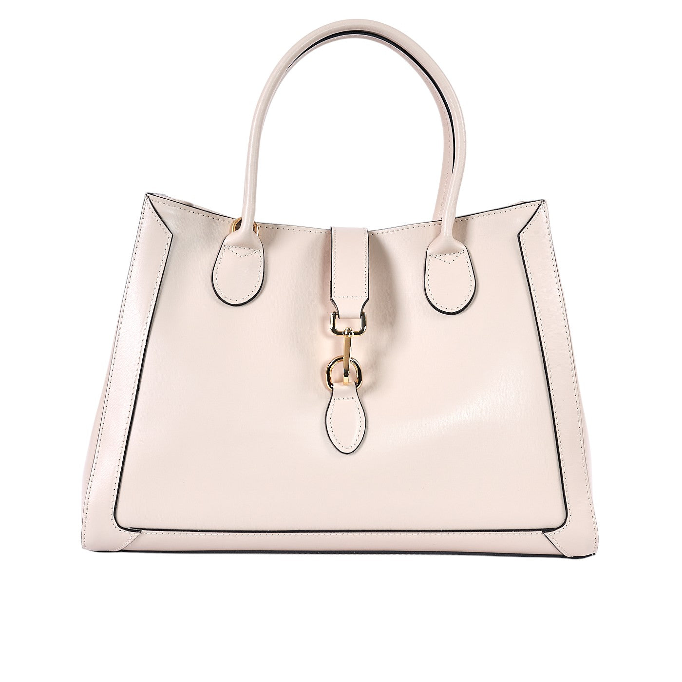 Borsa shopping donna con doppio manico in vera pelle e con tracolla regolabile mod. GINEVRA