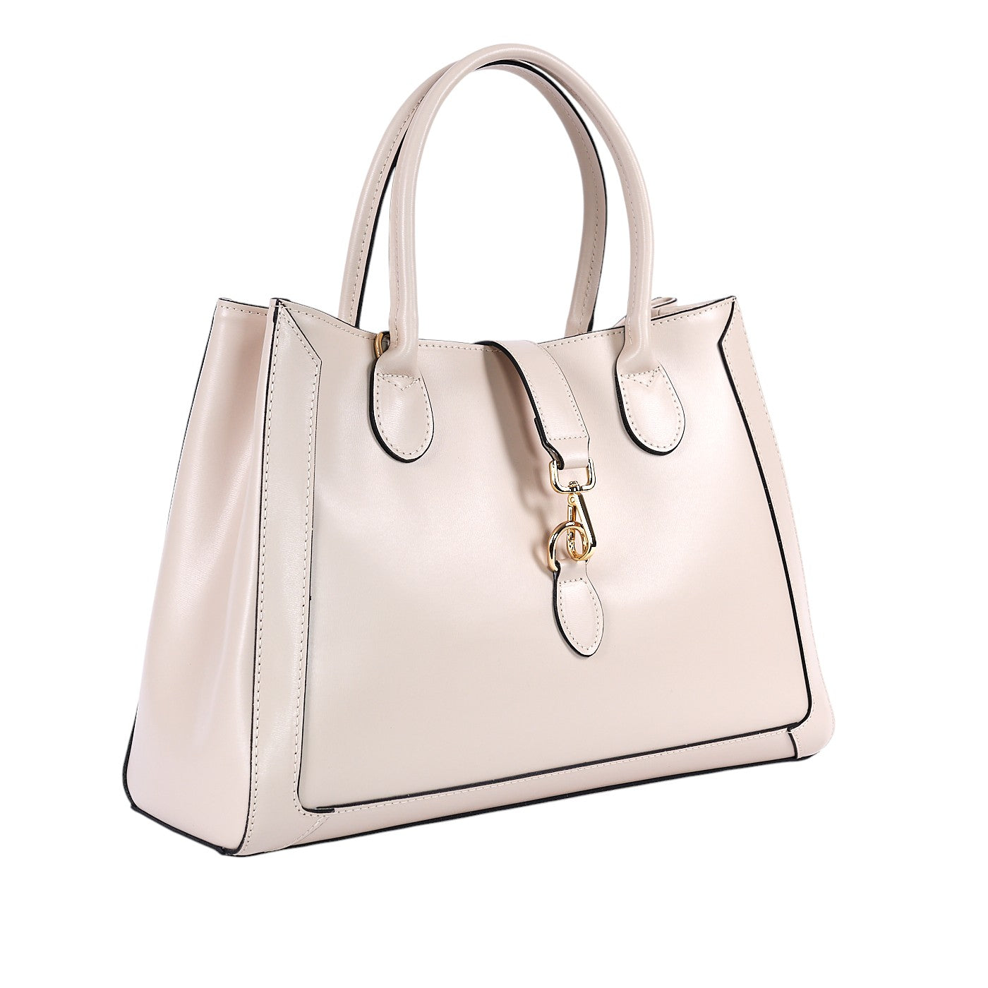 Borsa shopping donna con doppio manico in vera pelle e con tracolla regolabile mod. GINEVRA