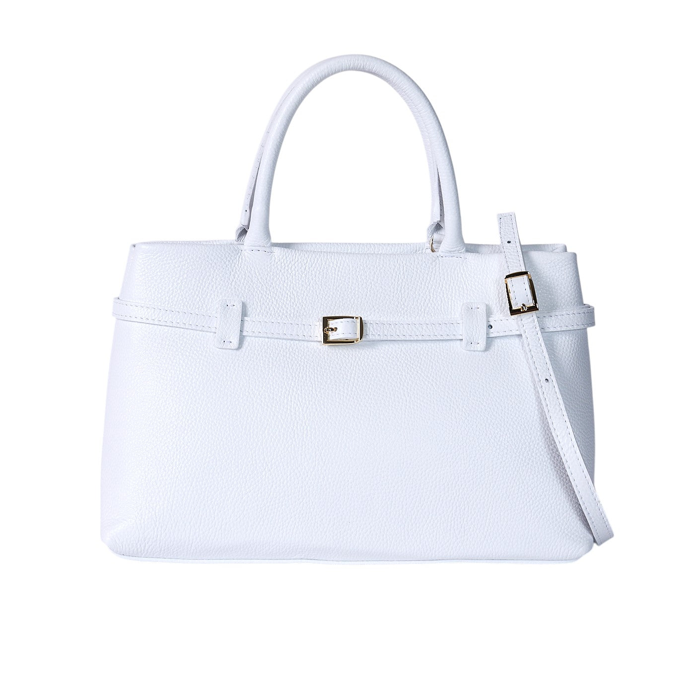 Borsa a spalla da donna in vera pelle di vitello con tracolla regolabile mod. CRISTINA