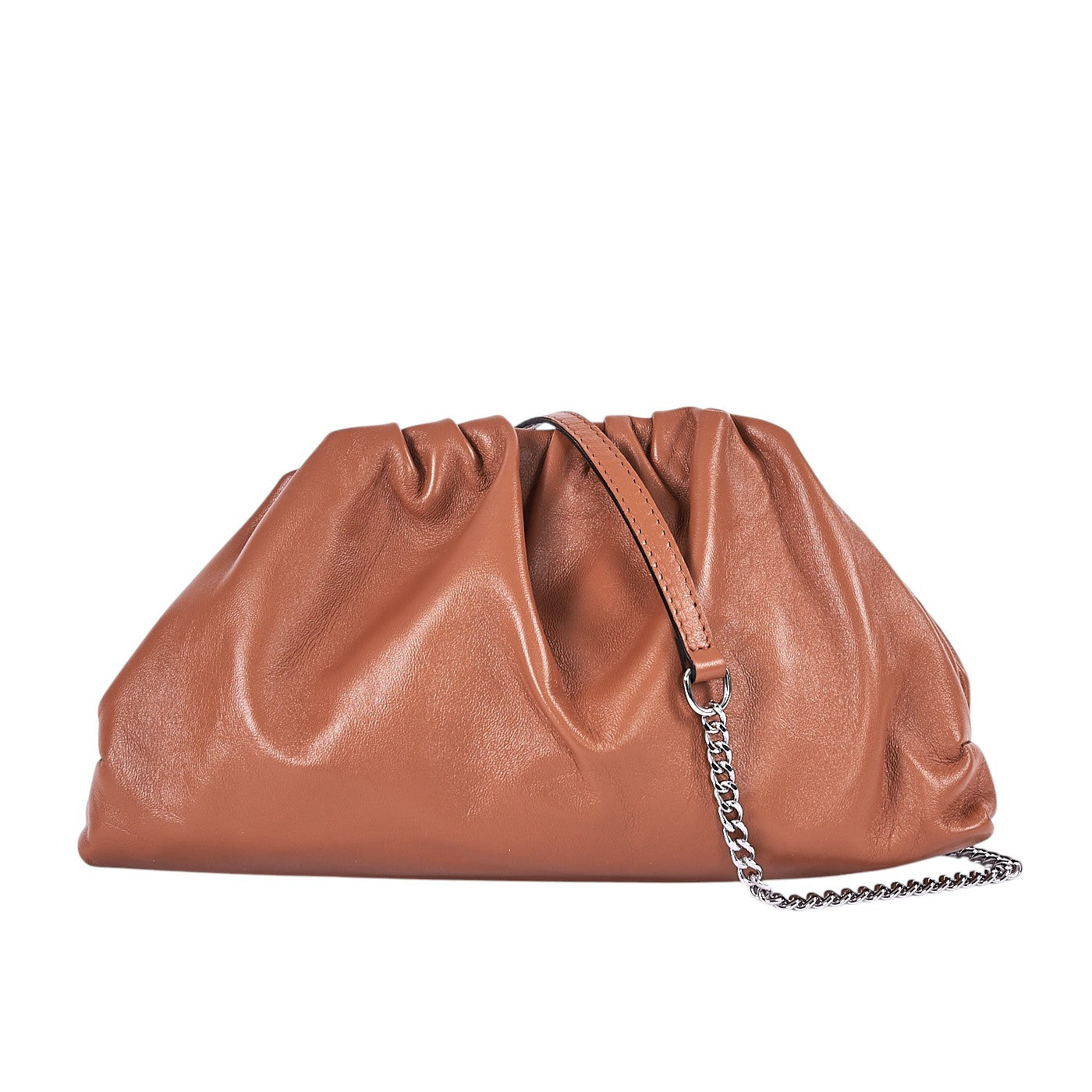 Borsa a mano da donna in vera pelle con tracolla regolabile mod. NUVOLA