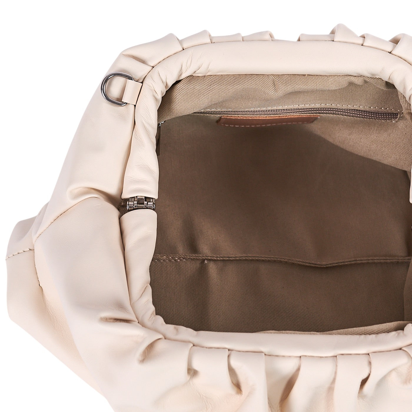 Borsa a mano da donna in vera pelle con tracolla regolabile mod. NUVOLA