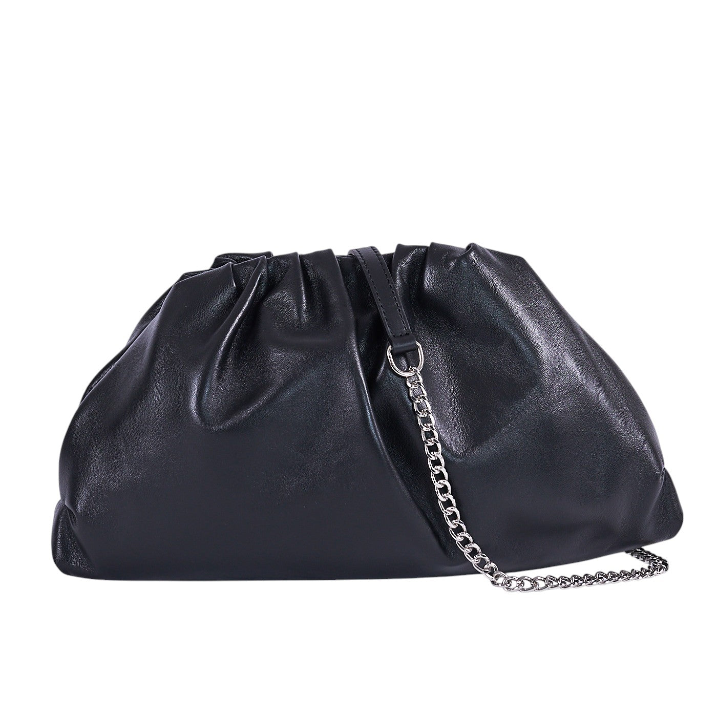 Borsa a mano da donna in vera pelle con tracolla regolabile mod. NUVOLA