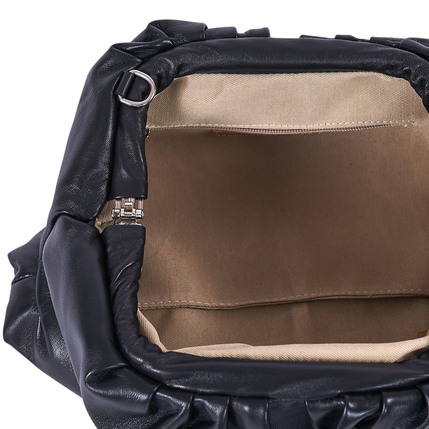 Borsa a mano da donna in vera pelle con tracolla regolabile mod. NUVOLA