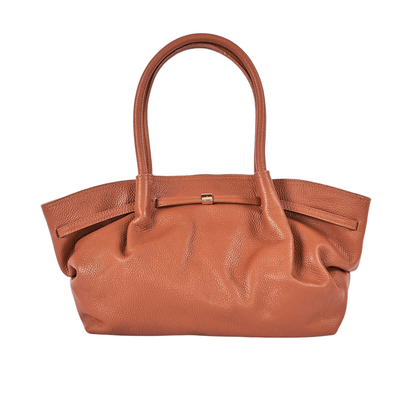 Borsa a spalla da donna in vera pelle di vitello con tracolla regolabile mod. LORY