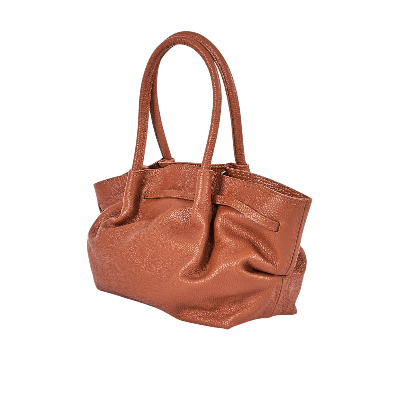 Borsa a spalla da donna in vera pelle di vitello con tracolla regolabile mod. LORY