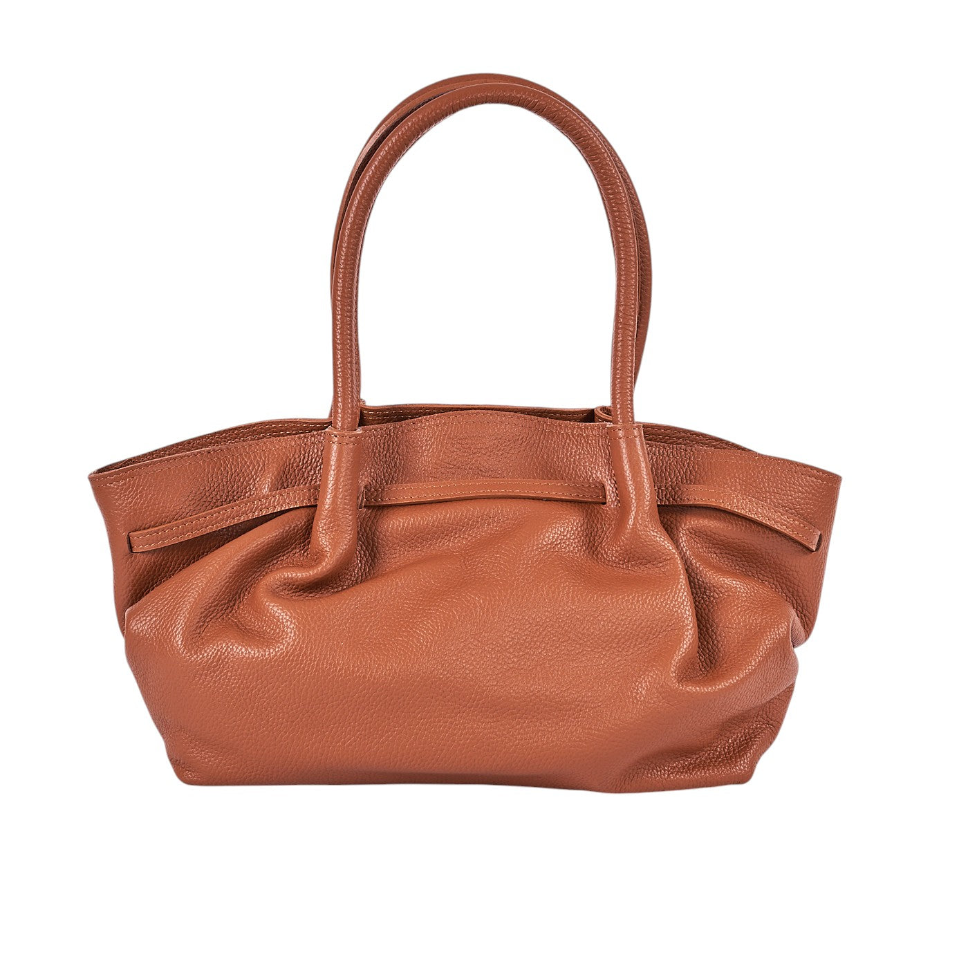 Borsa a spalla da donna in vera pelle di vitello con tracolla regolabile mod. LORY